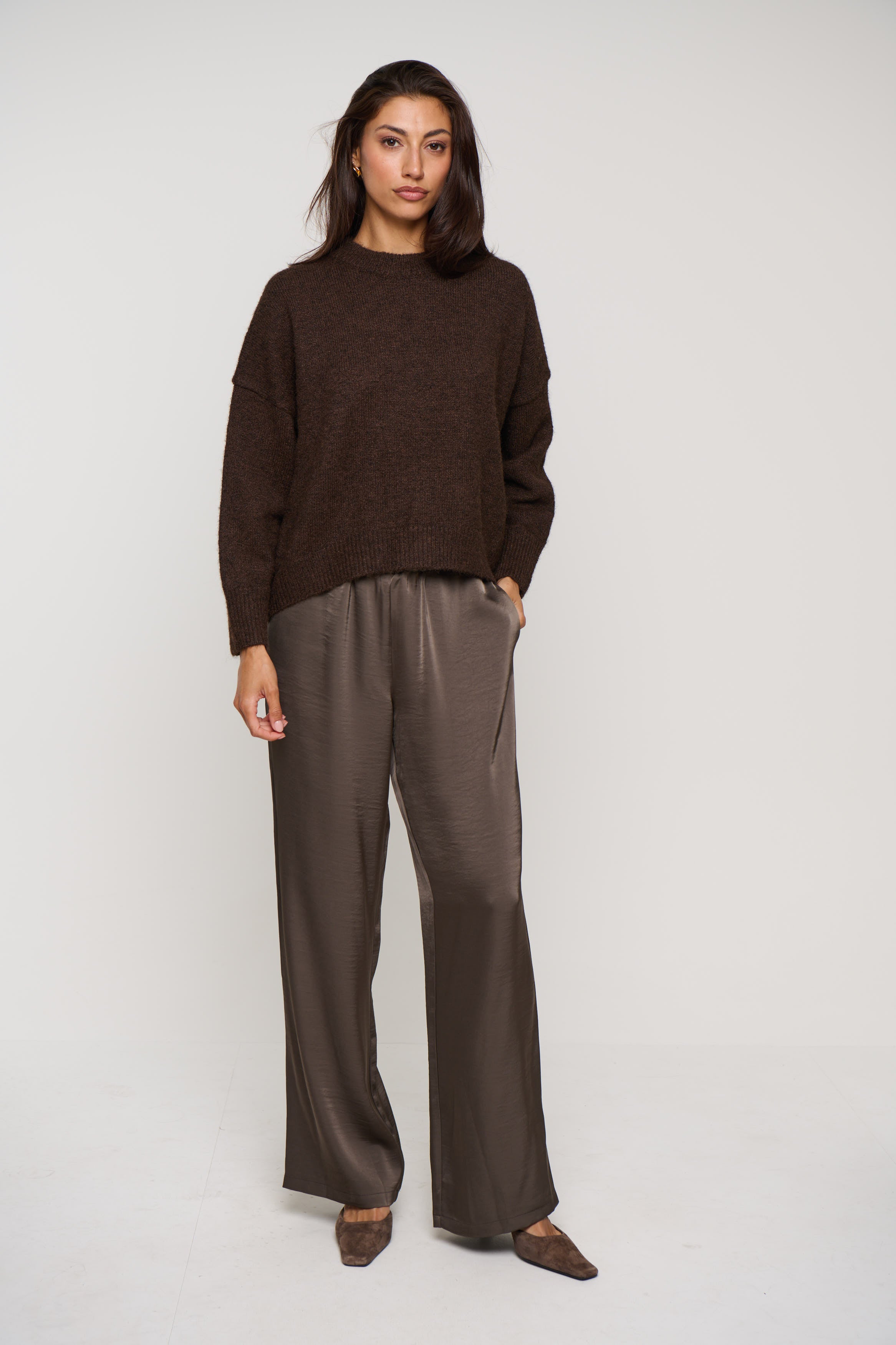 Tama Knit Jumper Chocolate