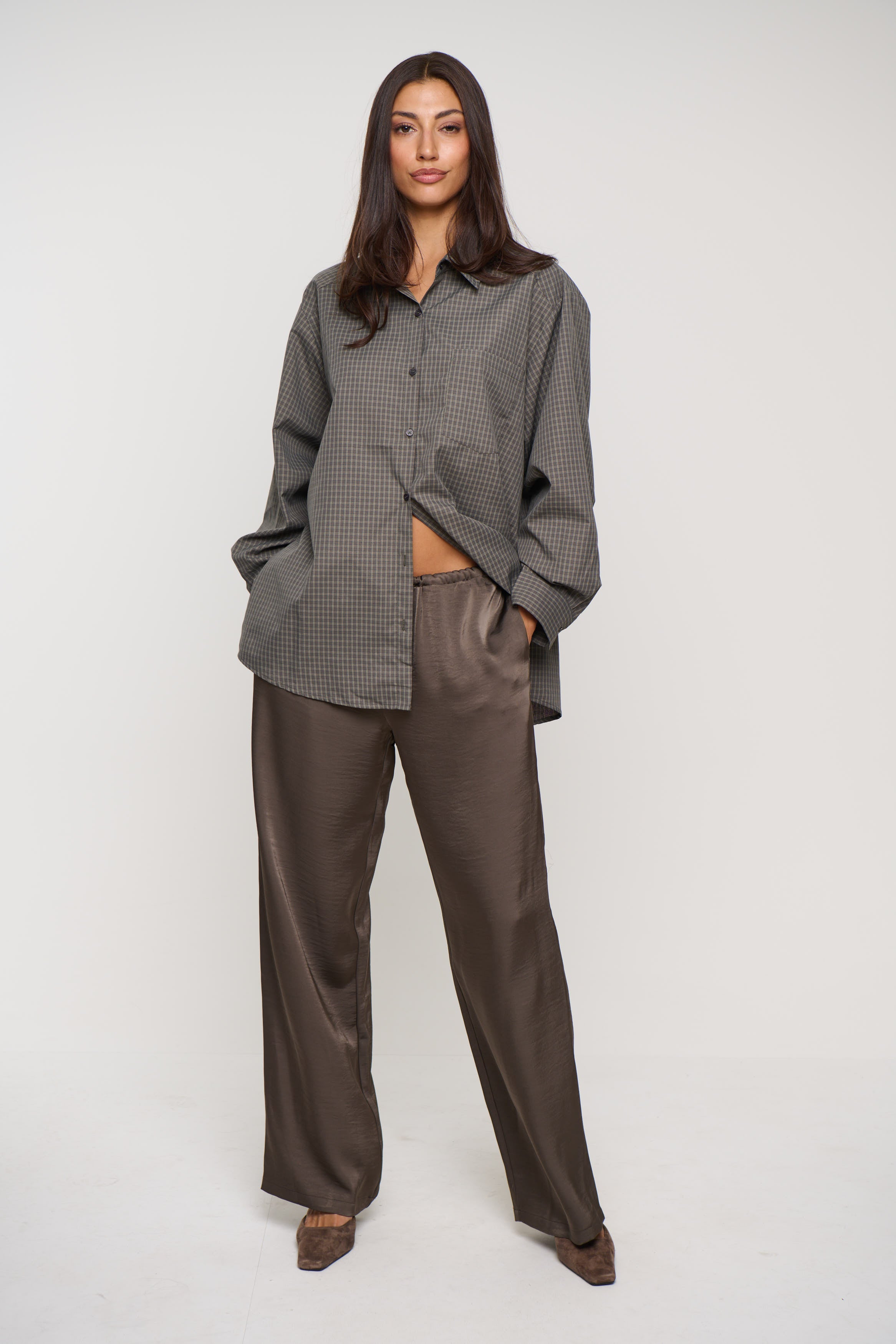 Summer Check Shirt Grey