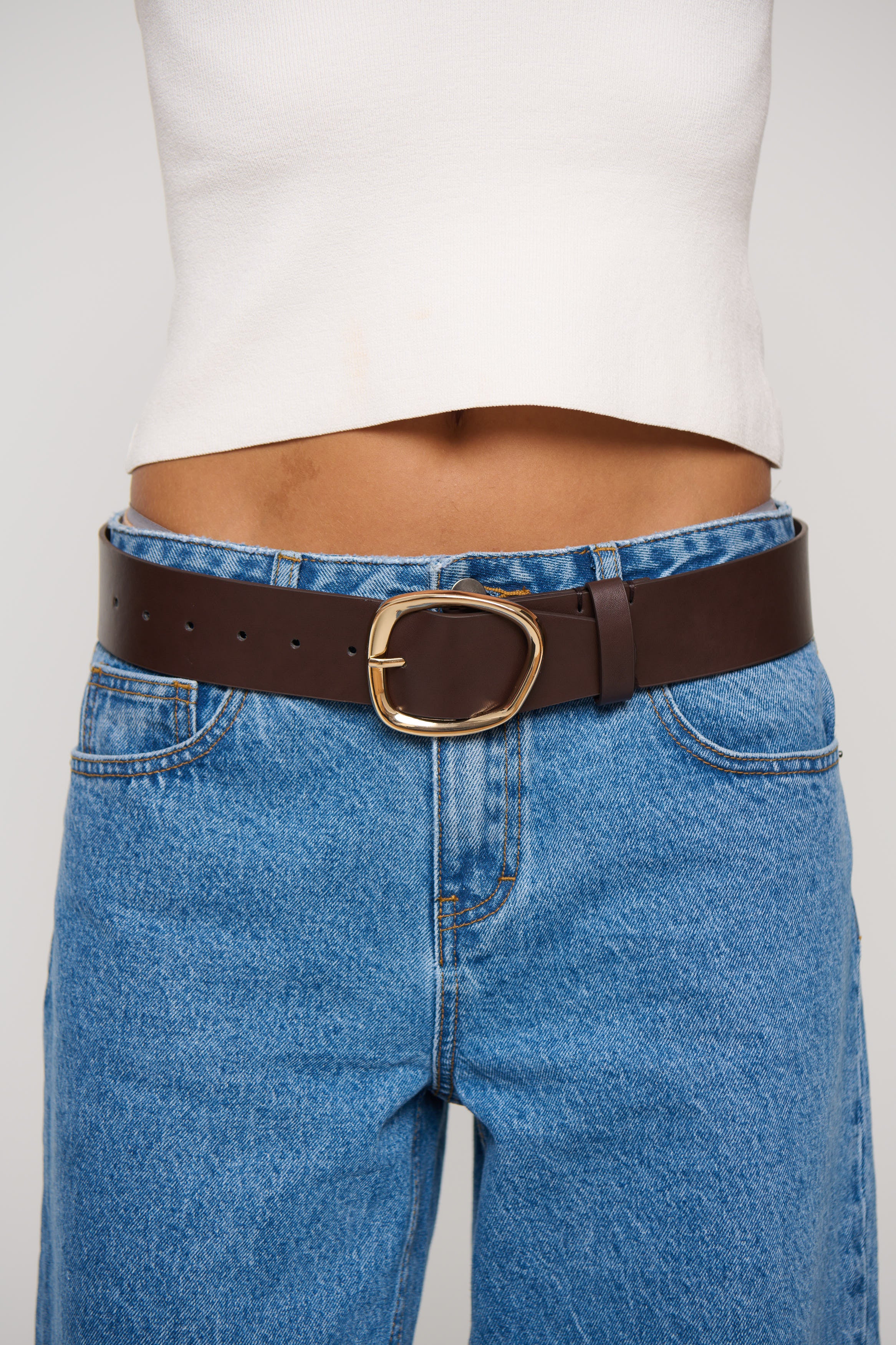 Gabriella Belt Chocolate/Gold