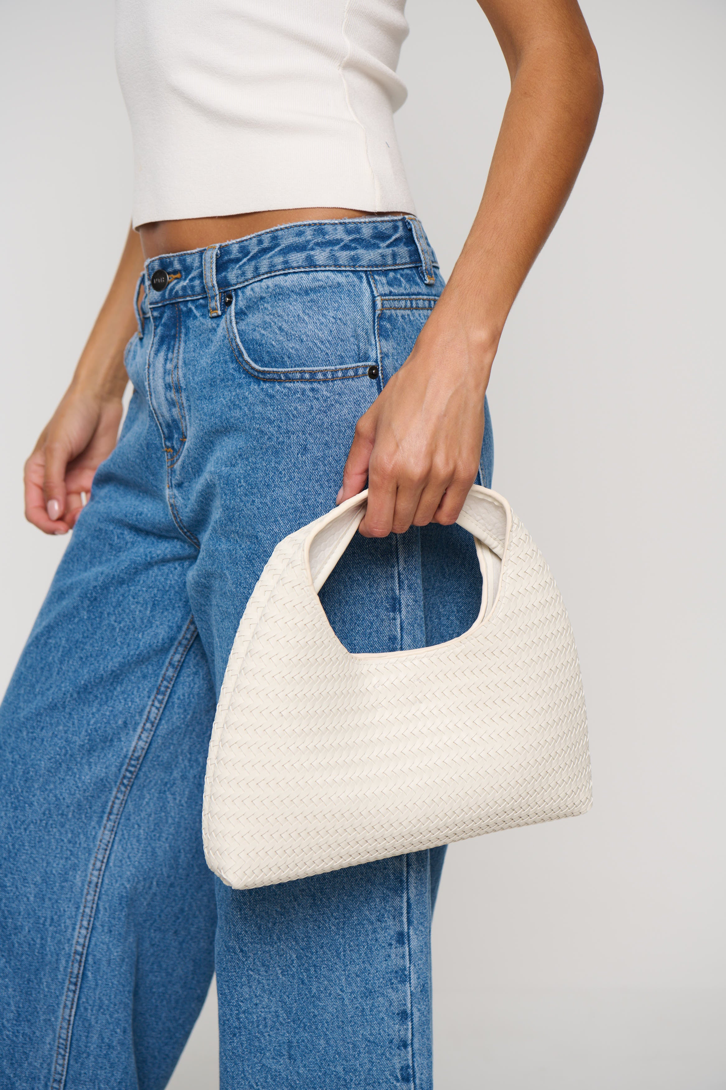 Eliana Handle Bag White
