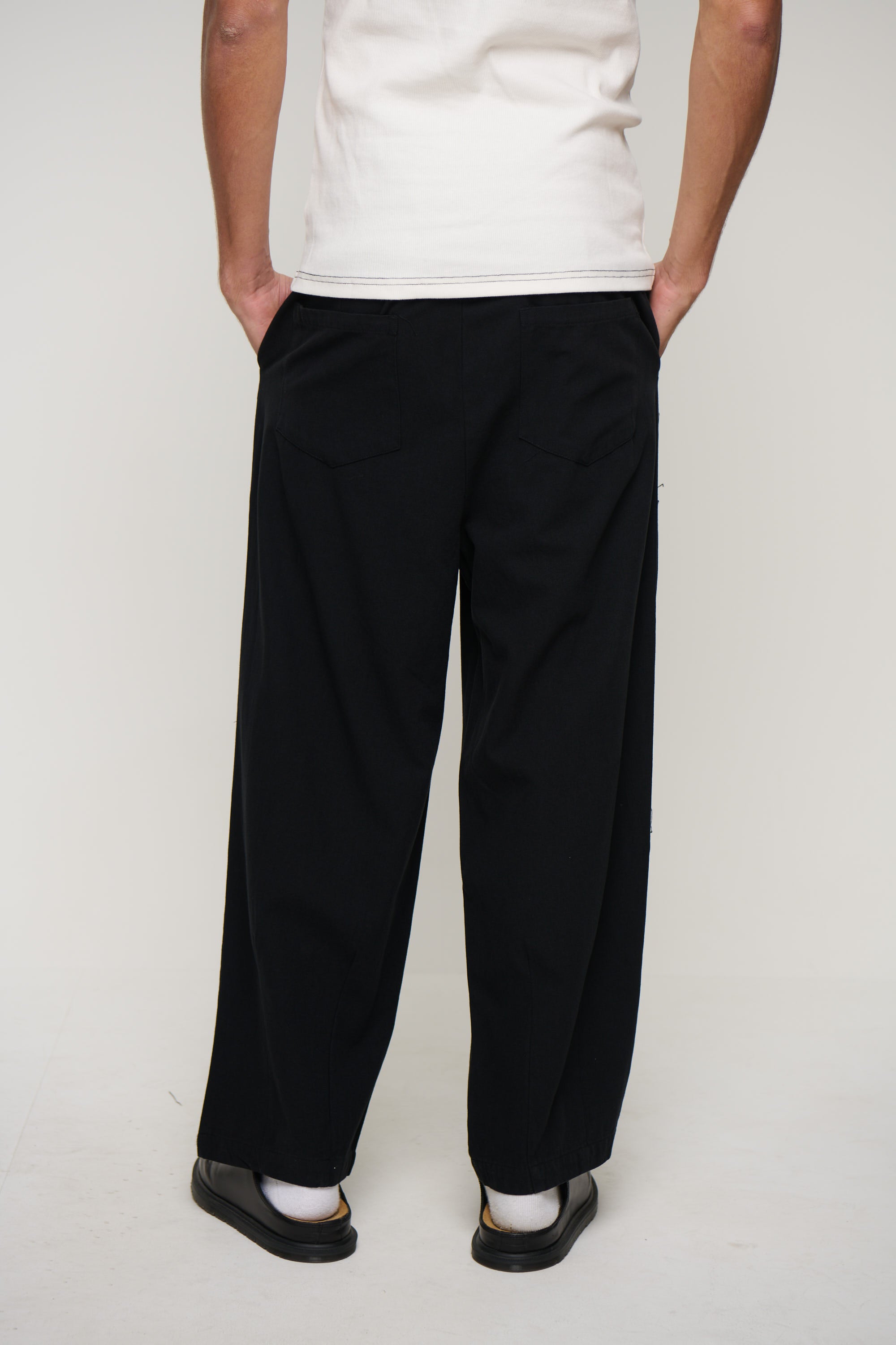 Skinner Pleat Pant Black