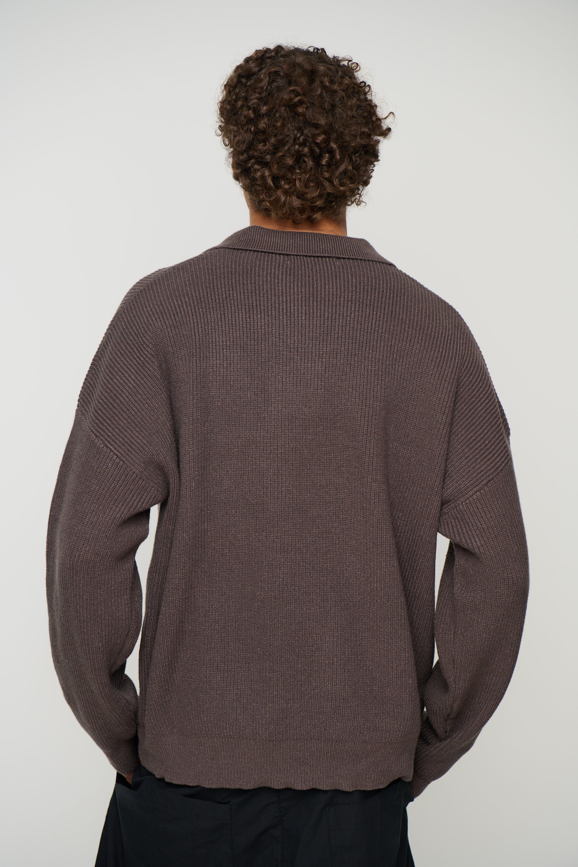 Jay Knitted Polo Mocha