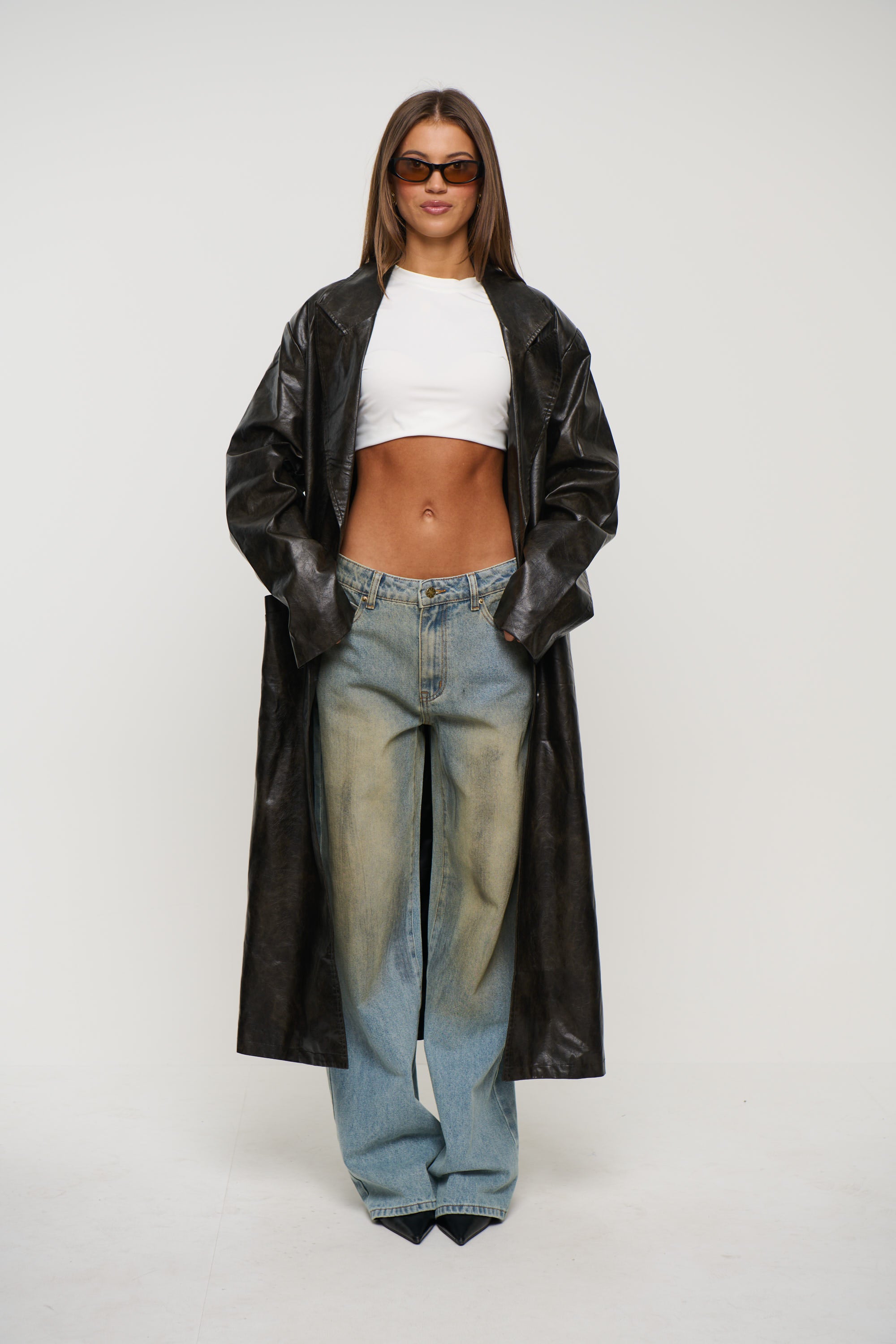 Olsen Coat Washed Onyx