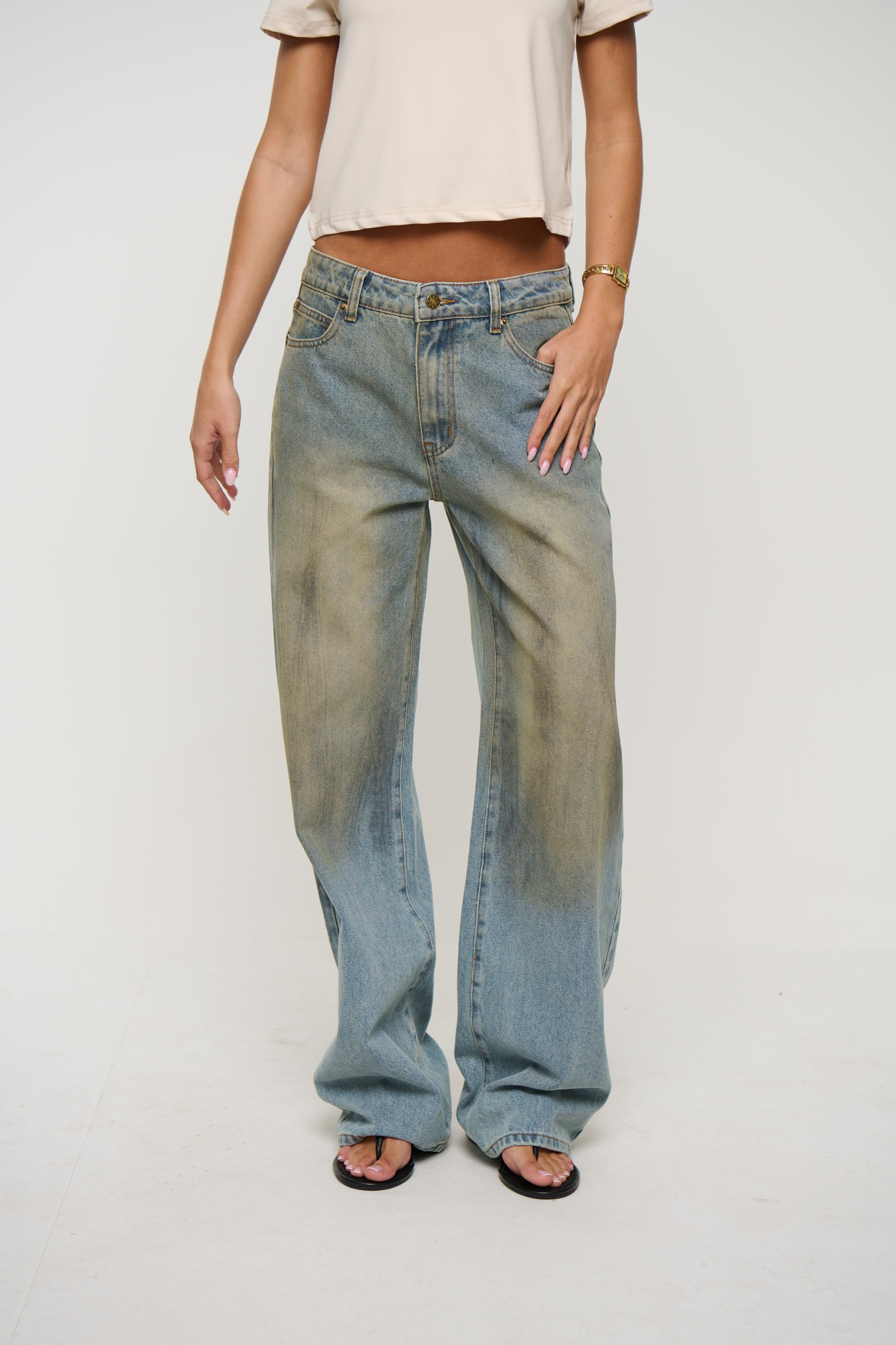 Top Model Jean Stone Blue