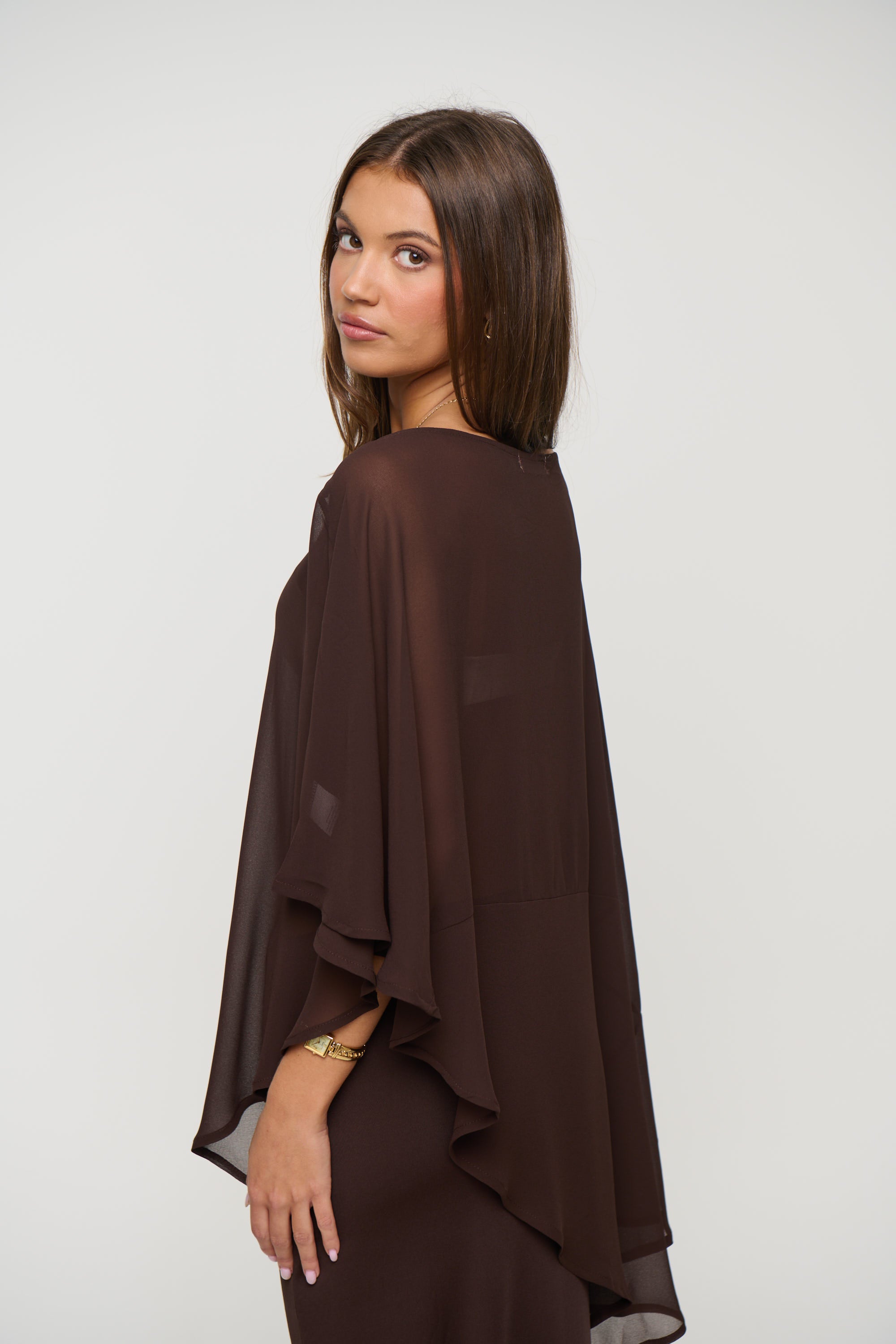Lover Sheer Top Chocolate