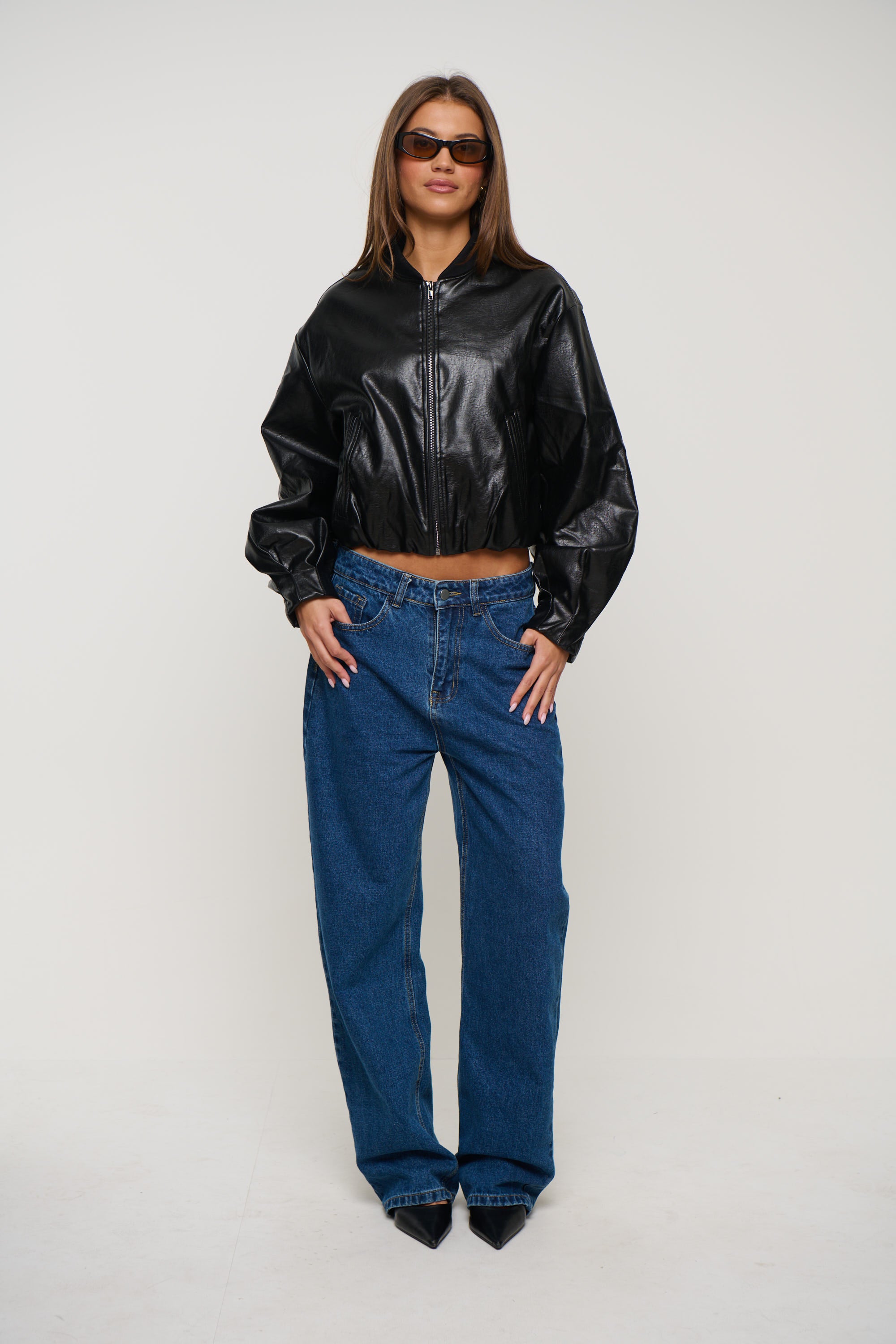 Clara Bomber Vintage Black