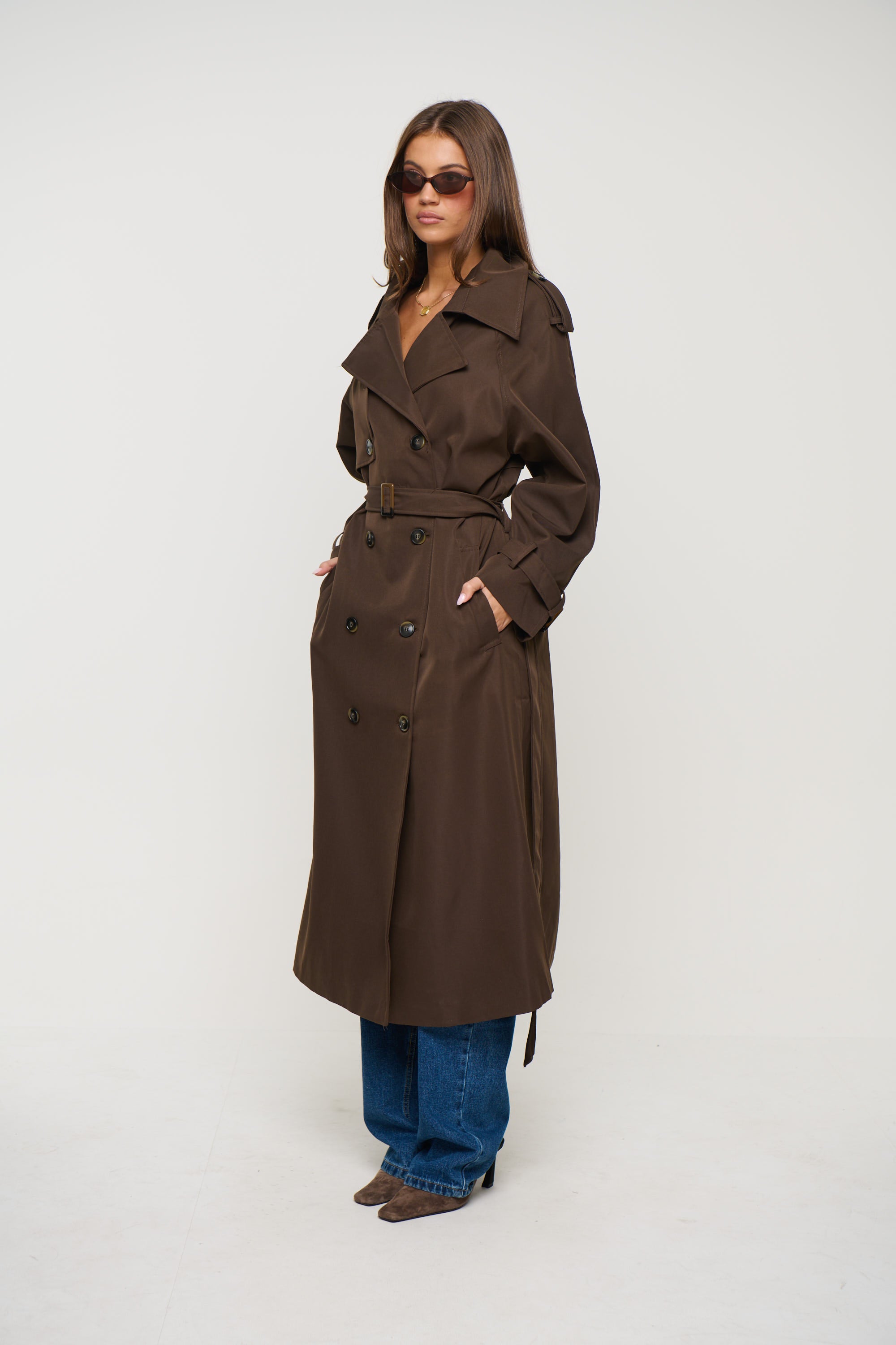 Ashton Trench Chocolate