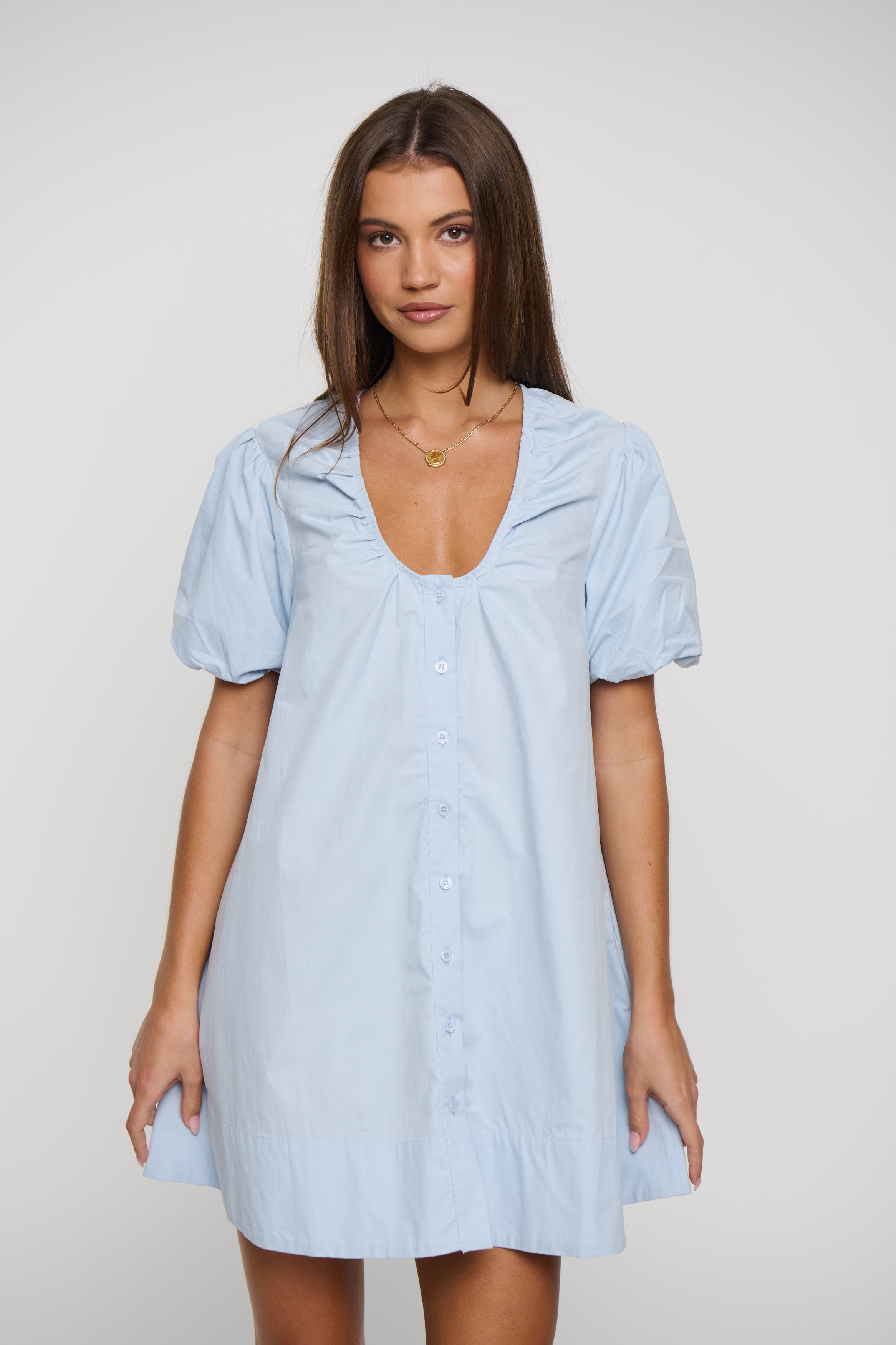 Oaks Mini Dress Sky