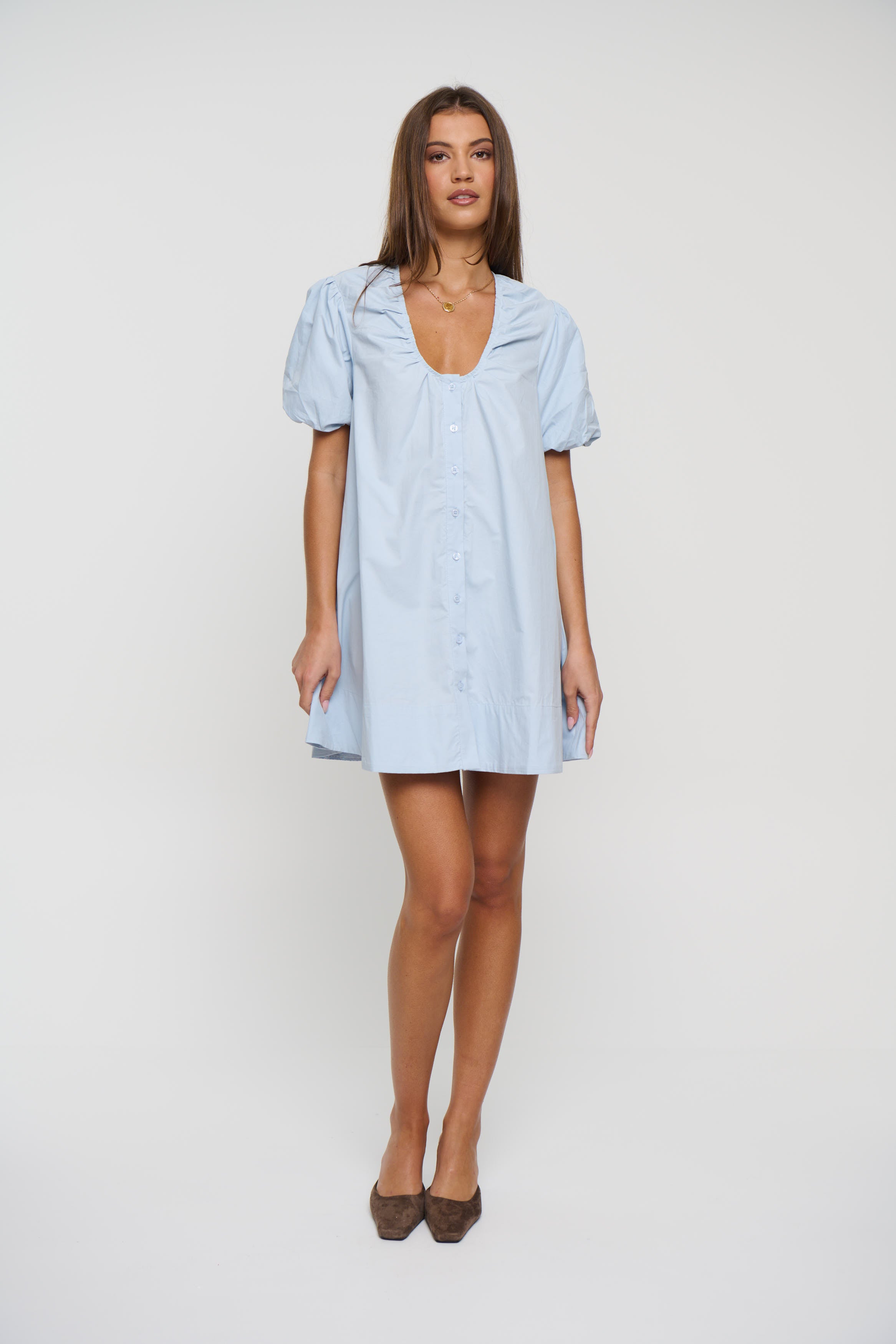 Oaks Mini Dress Sky