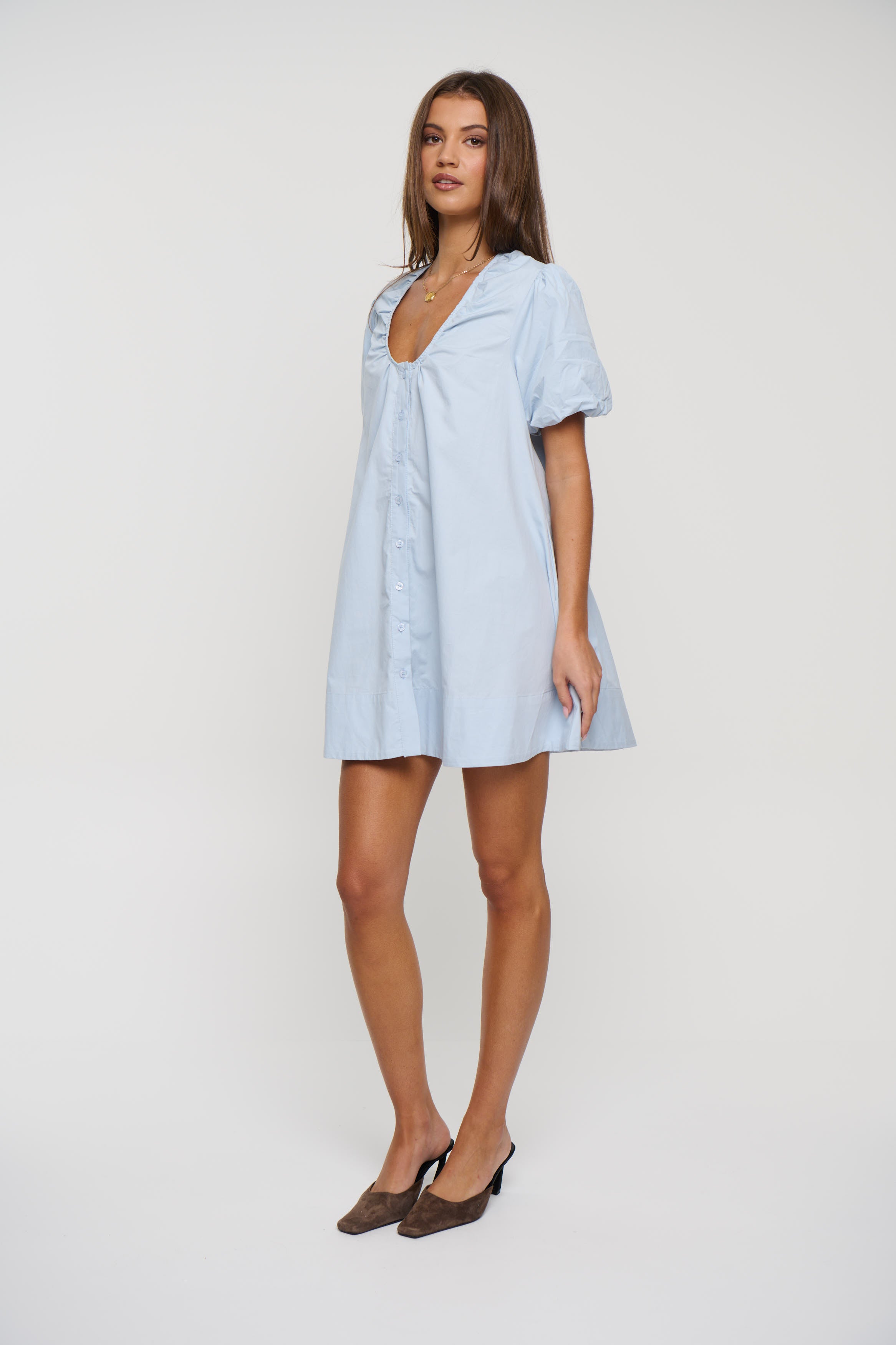 Oaks Mini Dress Sky