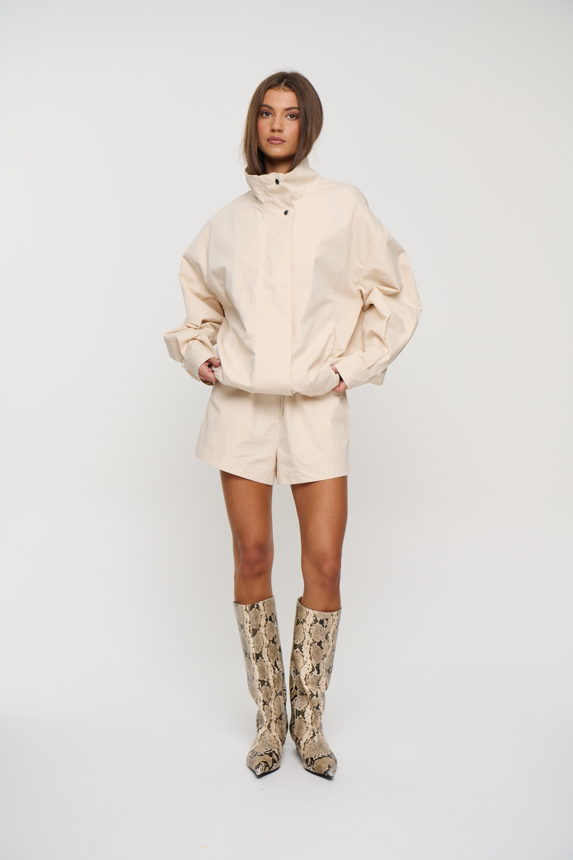 Graya Jacket Cashew