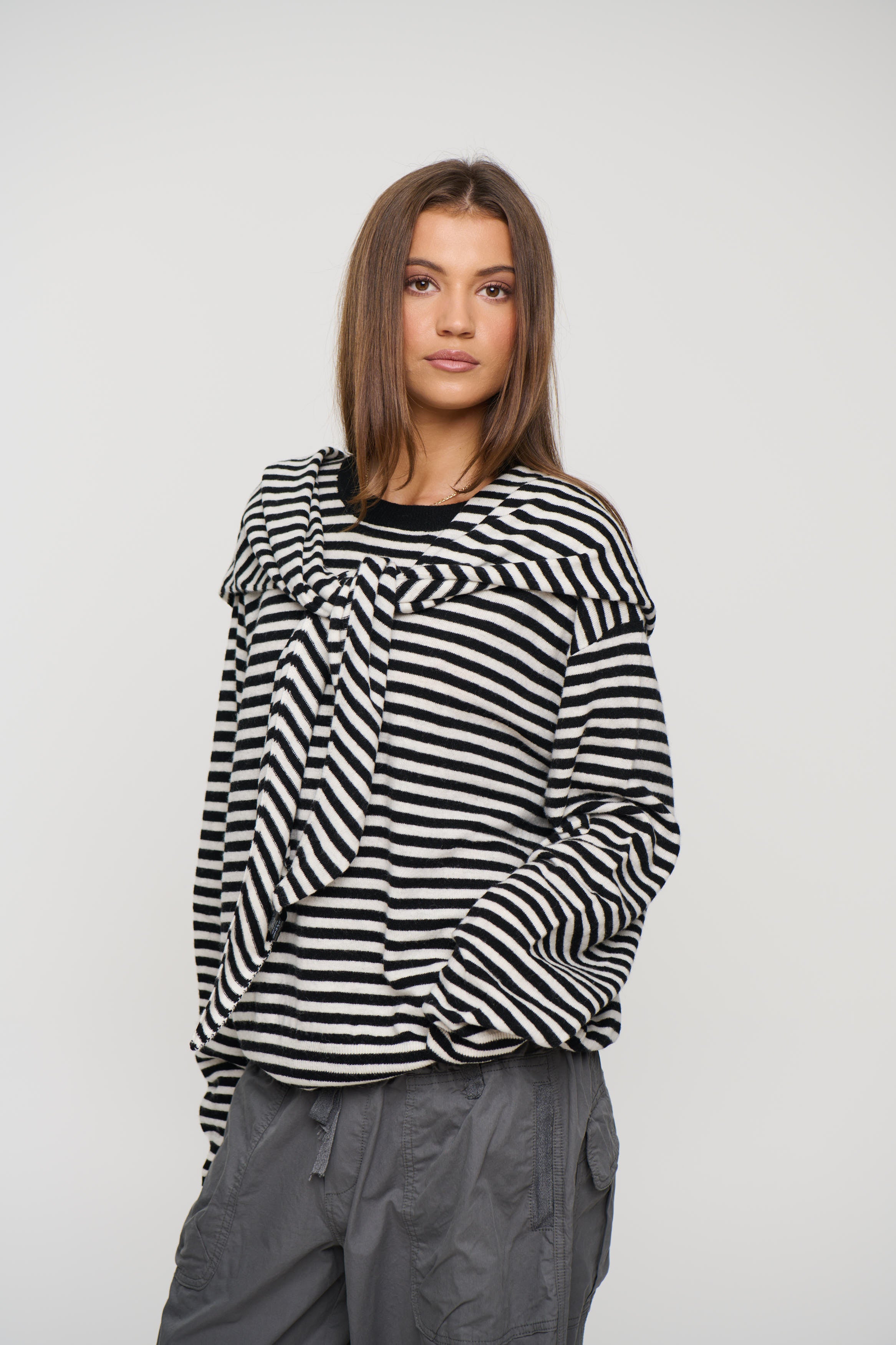 Olsen Knit Onyx Stripe