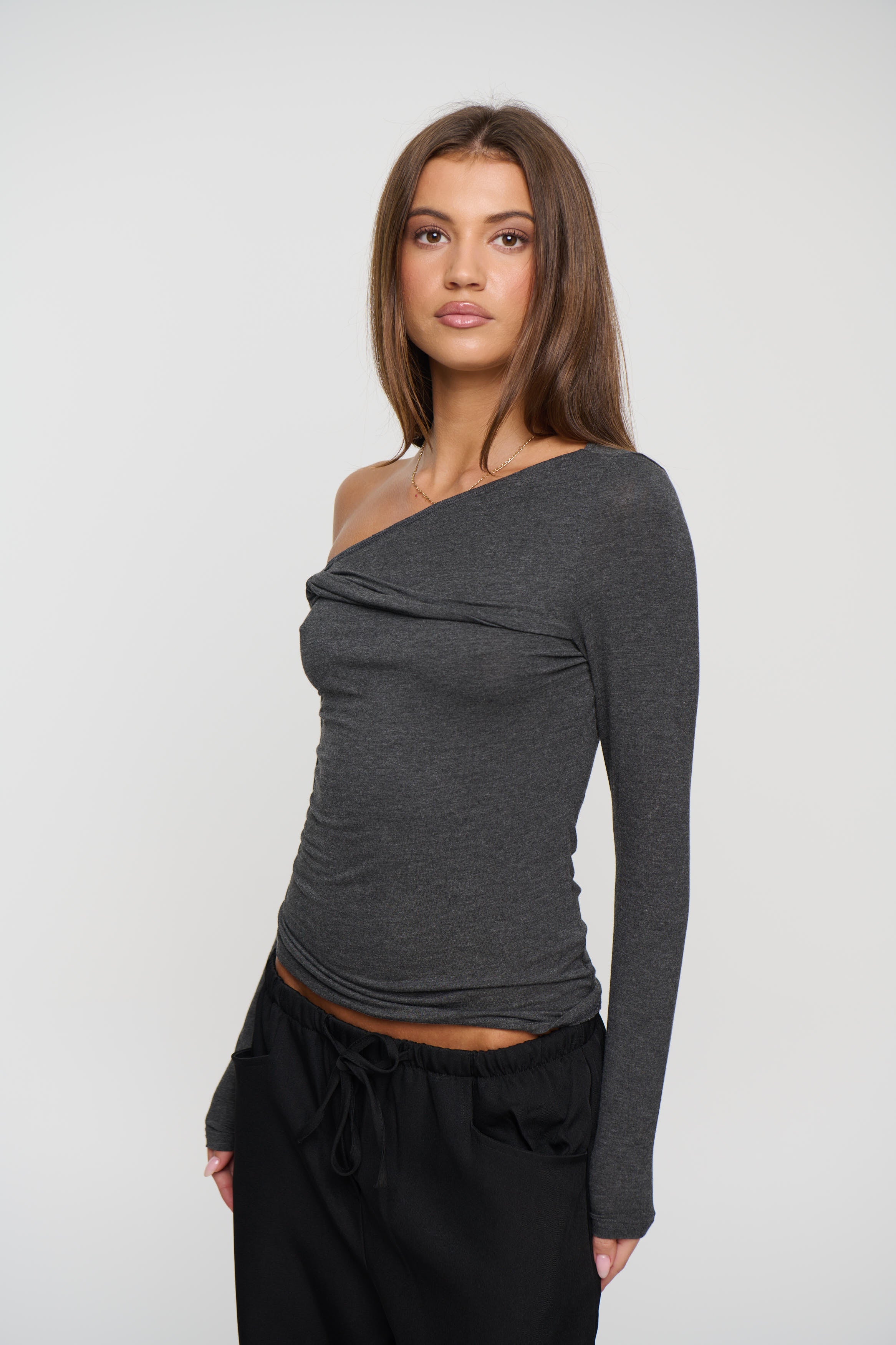Georgia Long Sleeve Dark Grey