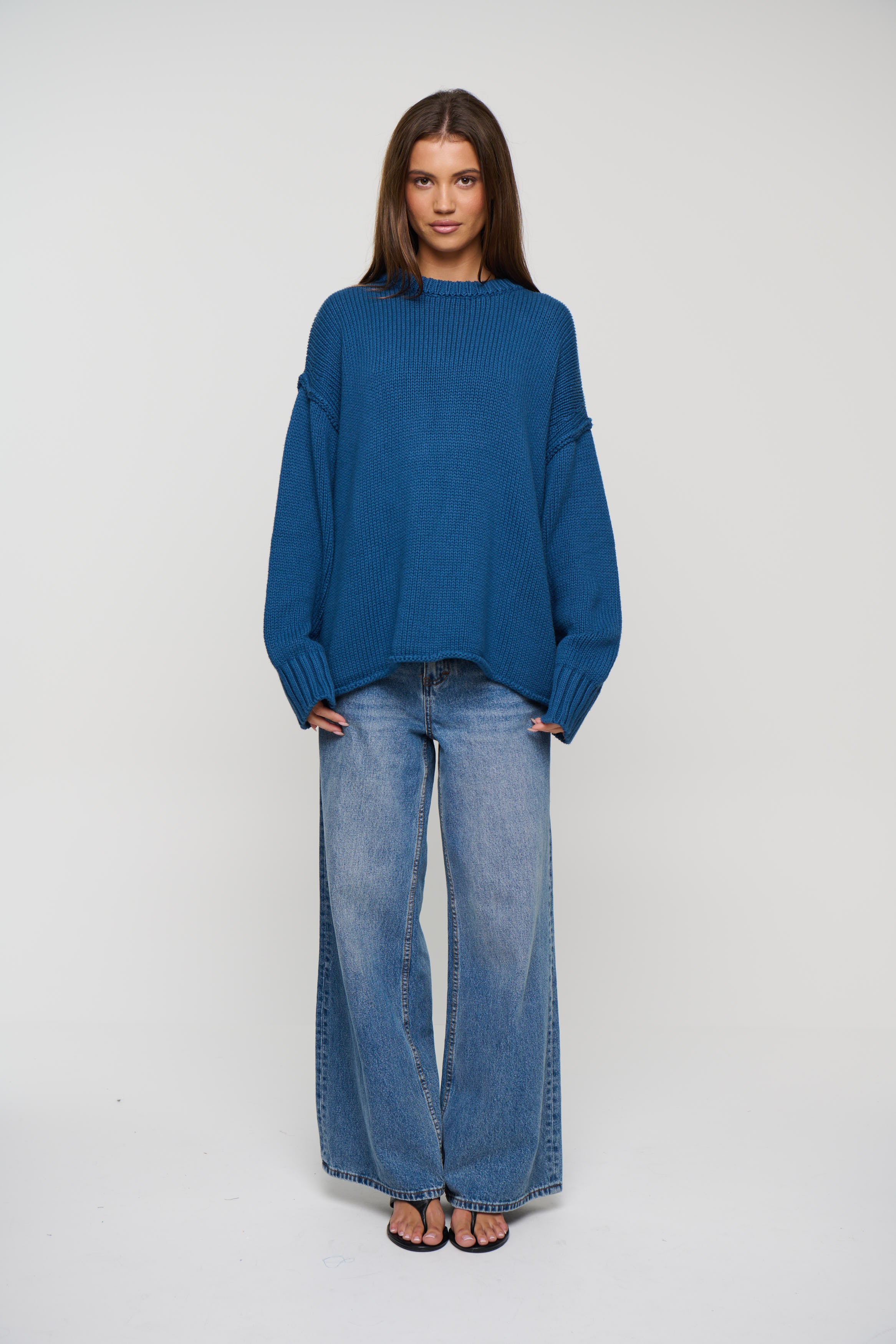 Nikova Knit Jumper Ocean