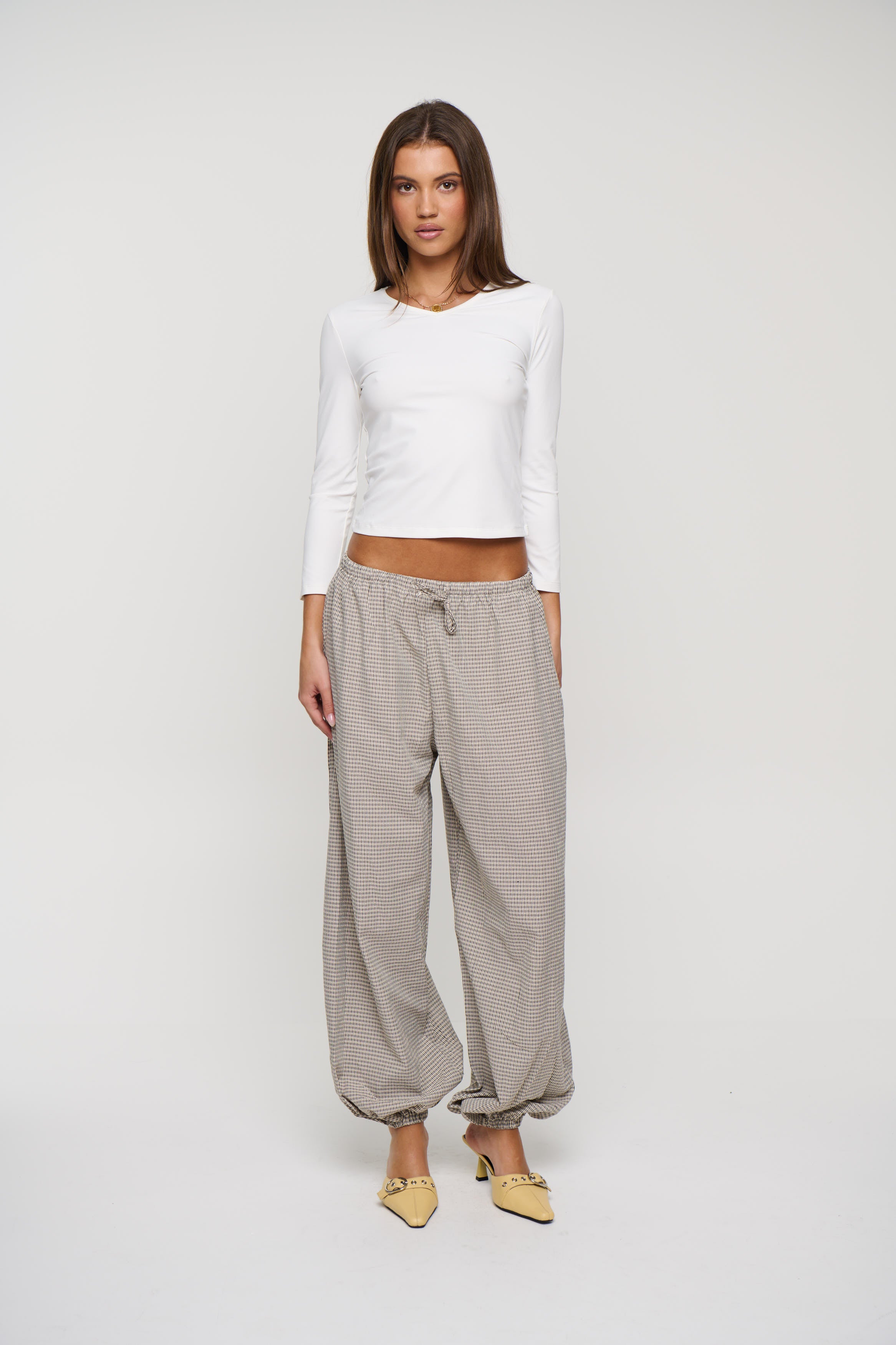 Viktoria 3/4 Sleeve Top White