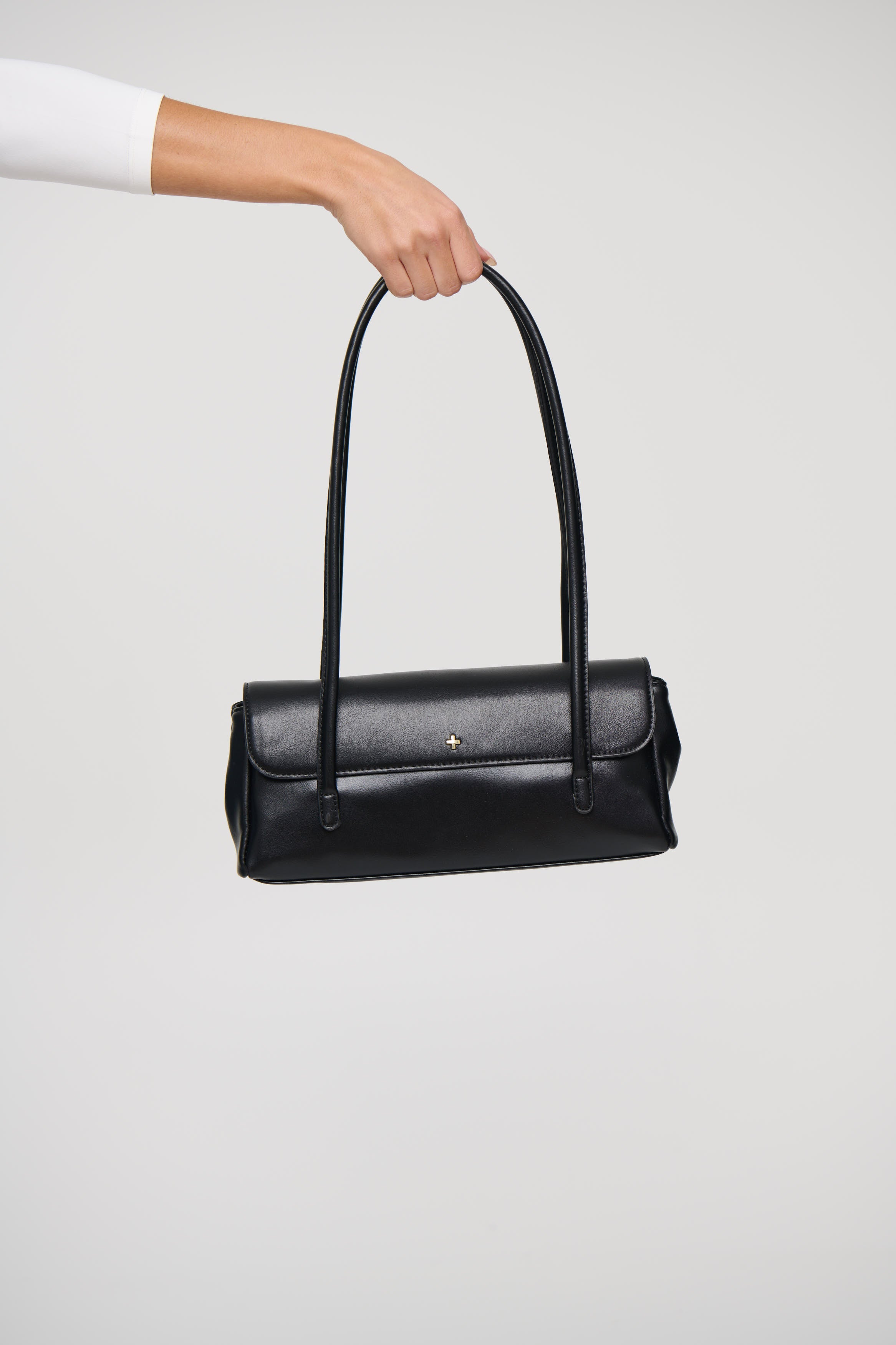 Celine Double Handle Mini Tote Black PU/Gold