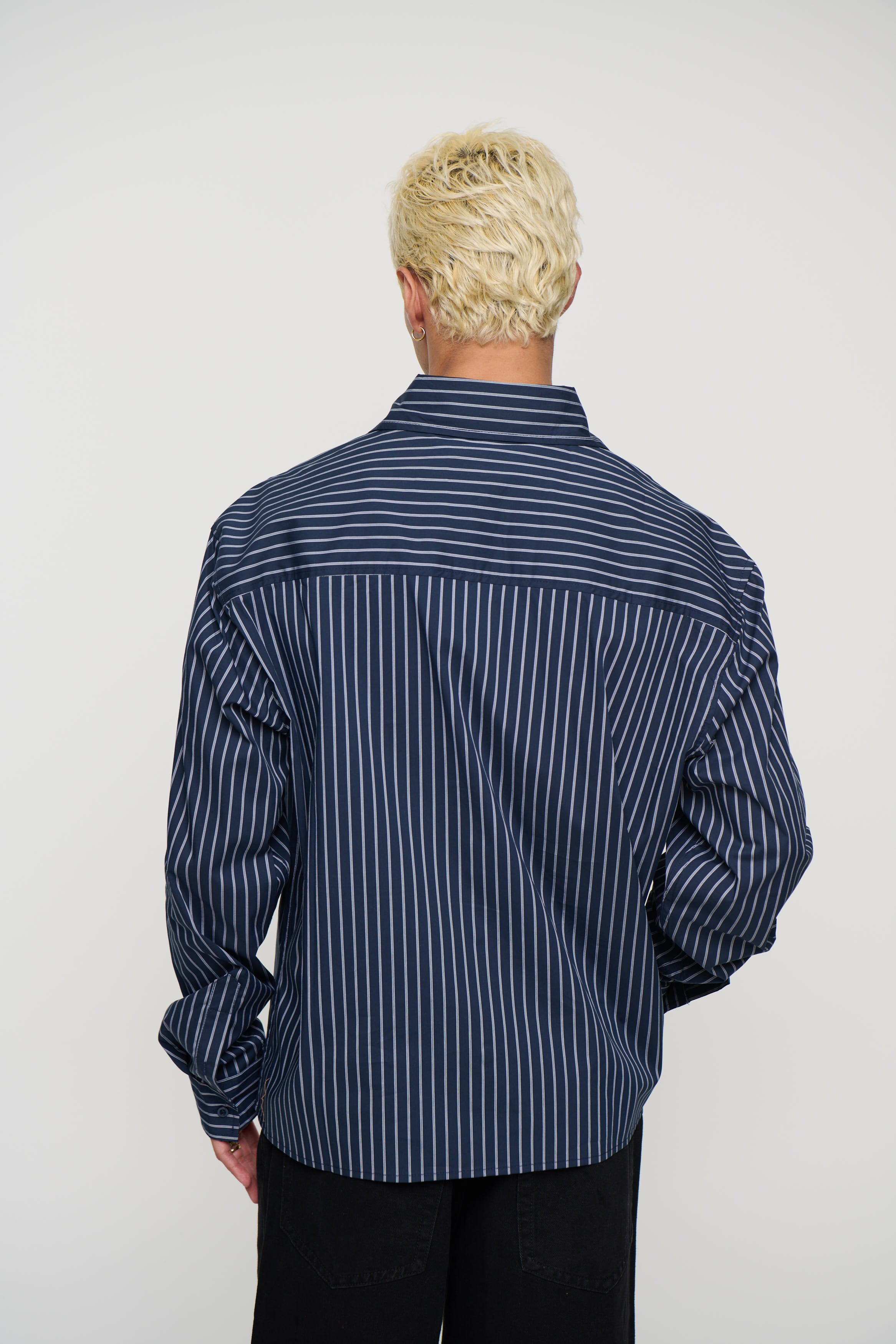Long Sleeve Box Shirt Navy