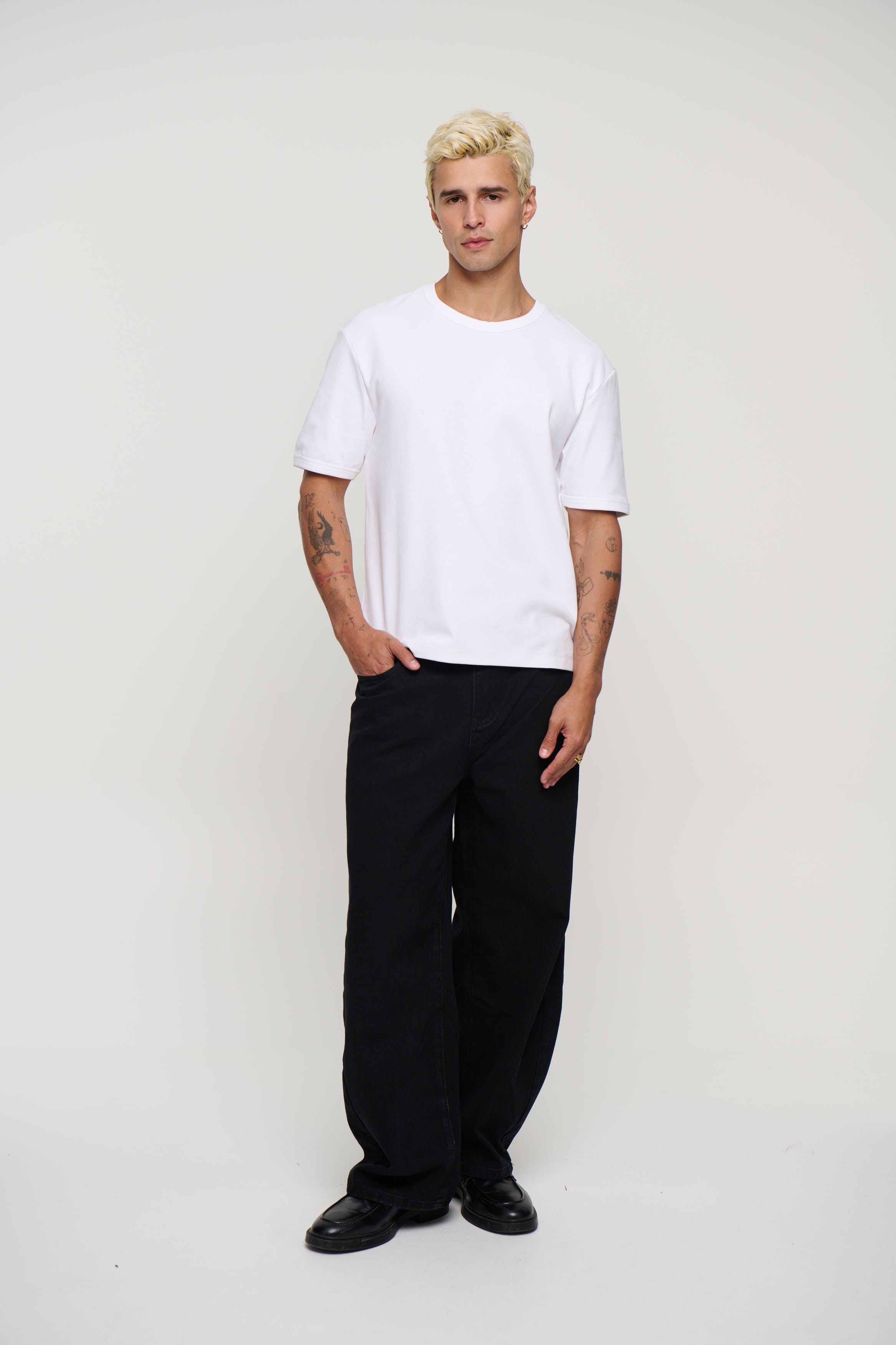 Kyle Wide Denim Black