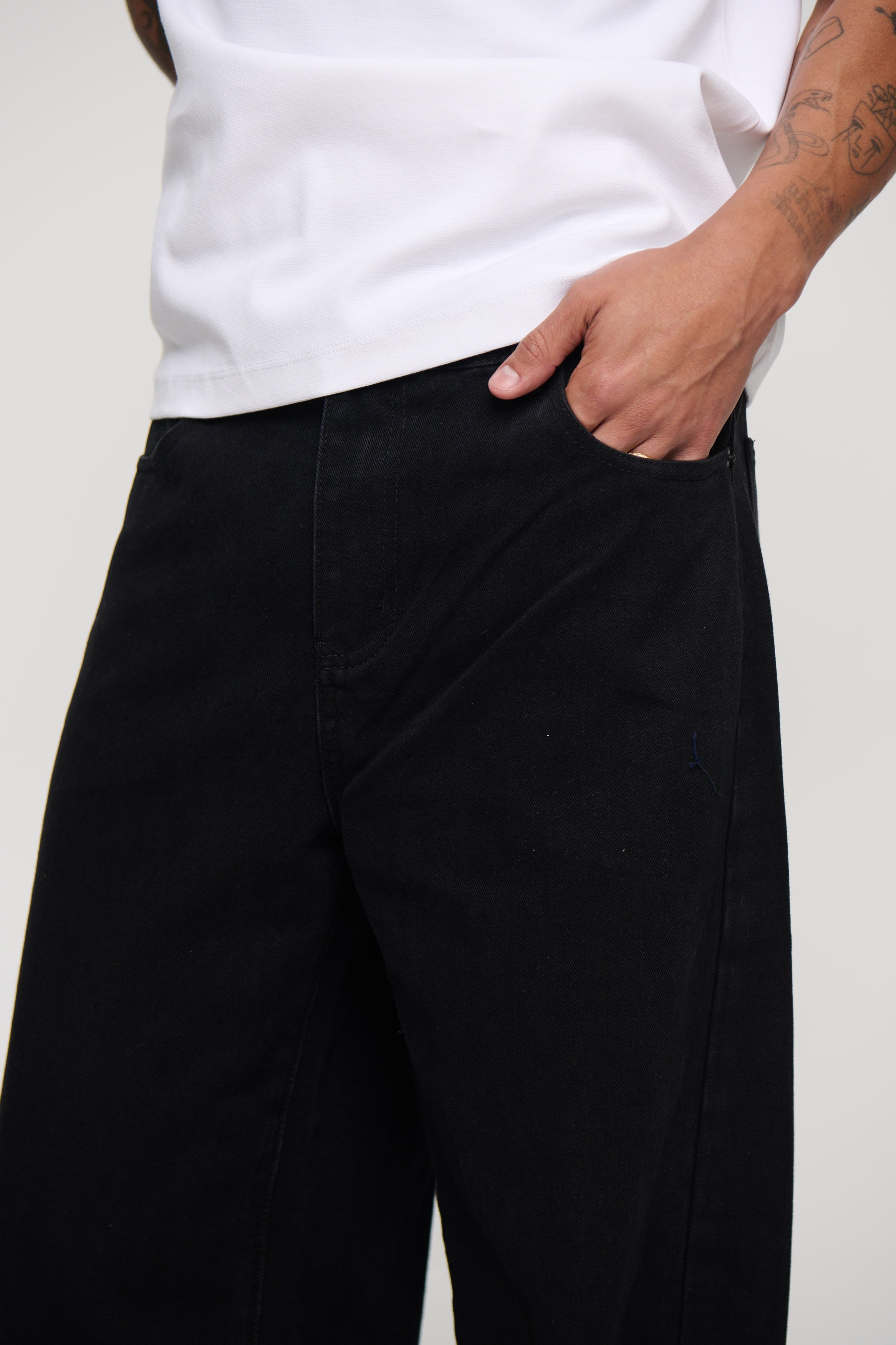 Kyle Wide Denim Black