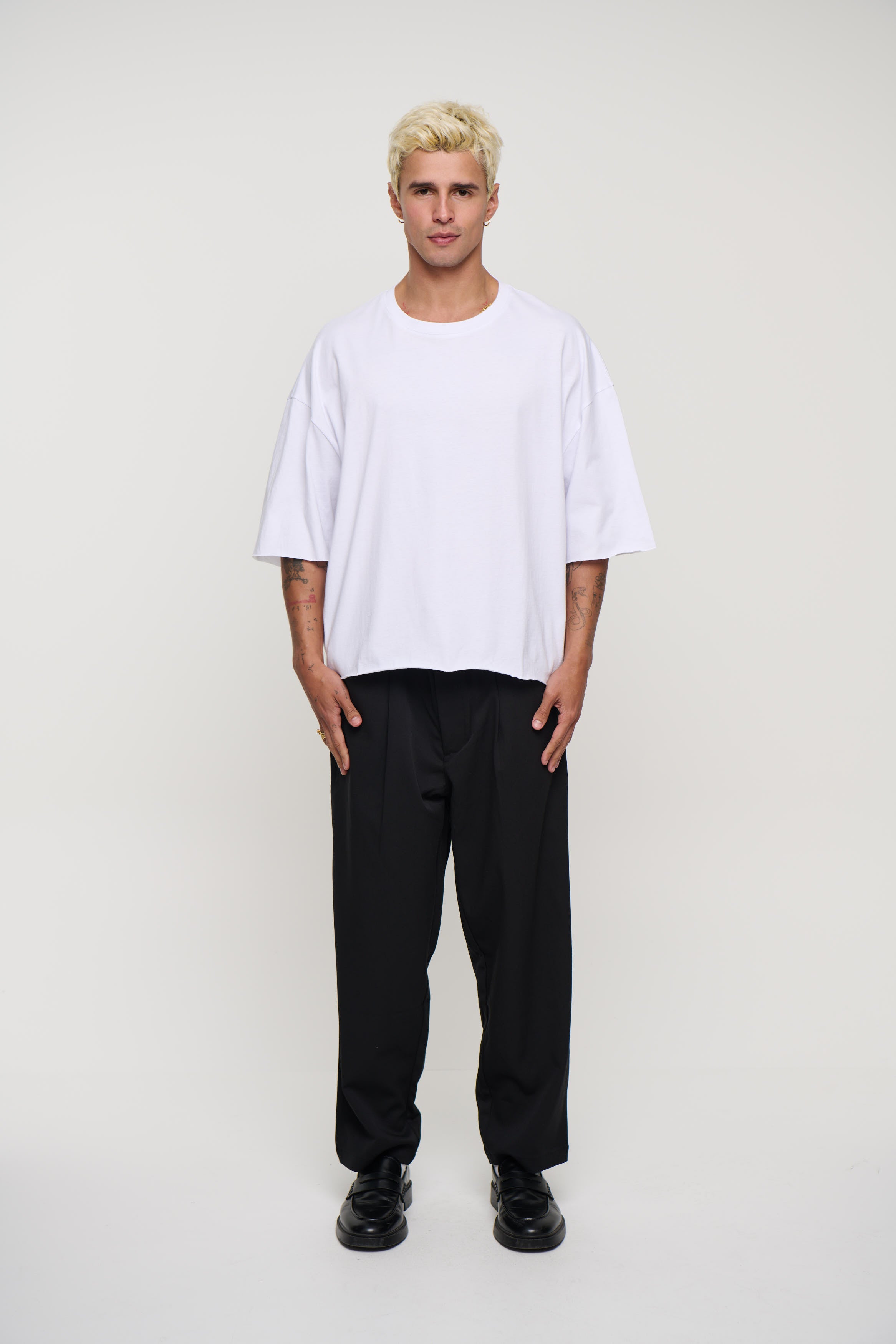 Raw 200G Cotton Box Tee White