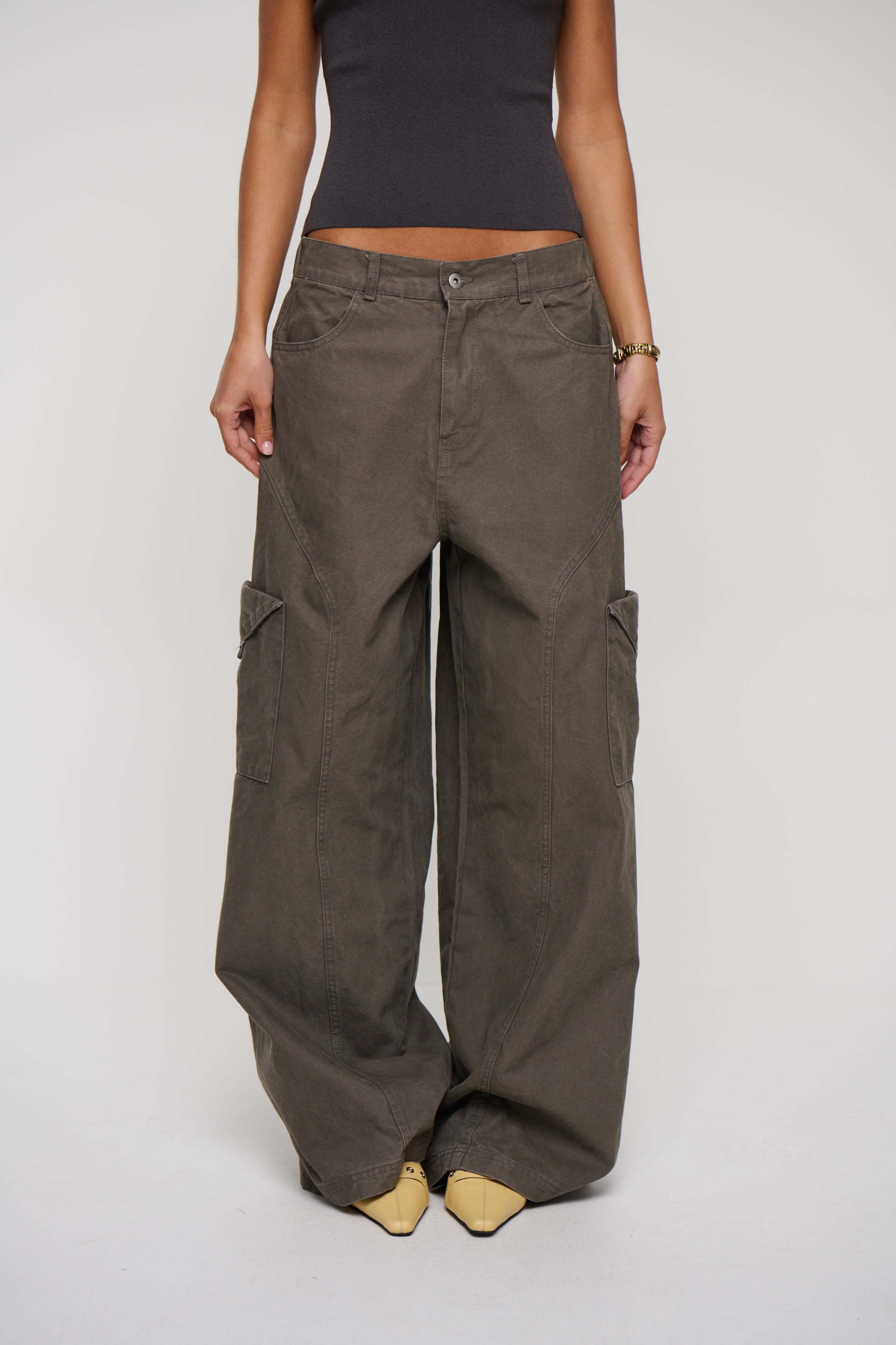Annie Cargo Pant Dark Grey