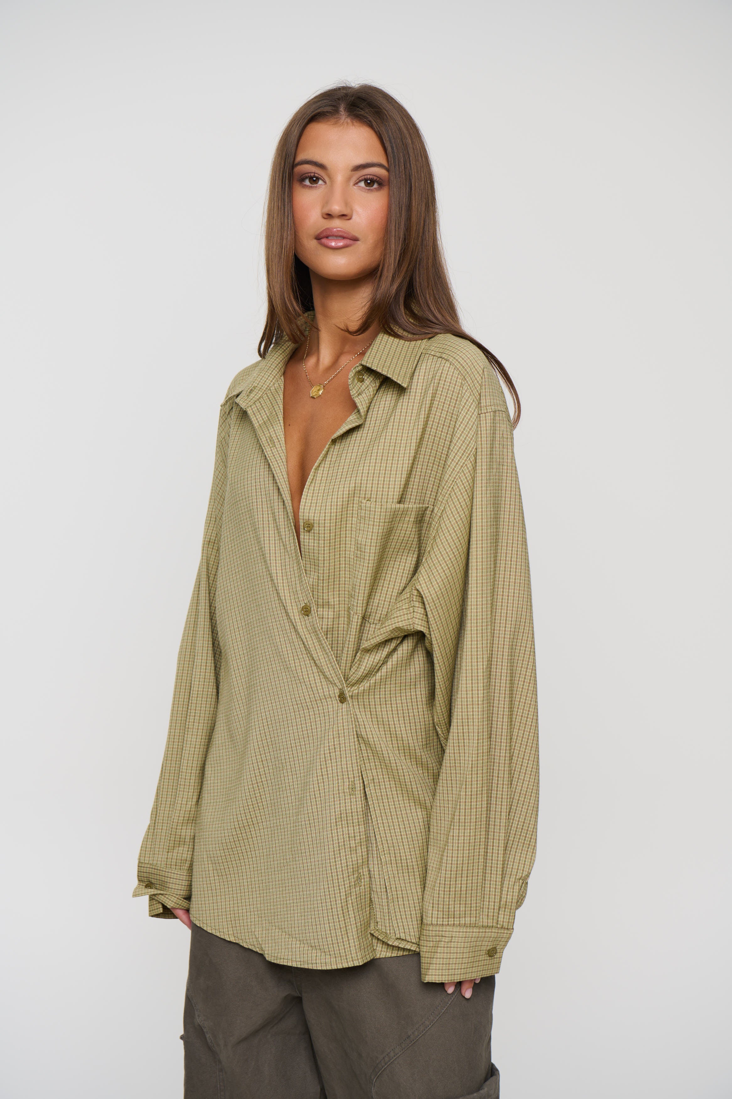 Notting Hill Shirt Earth Plaid