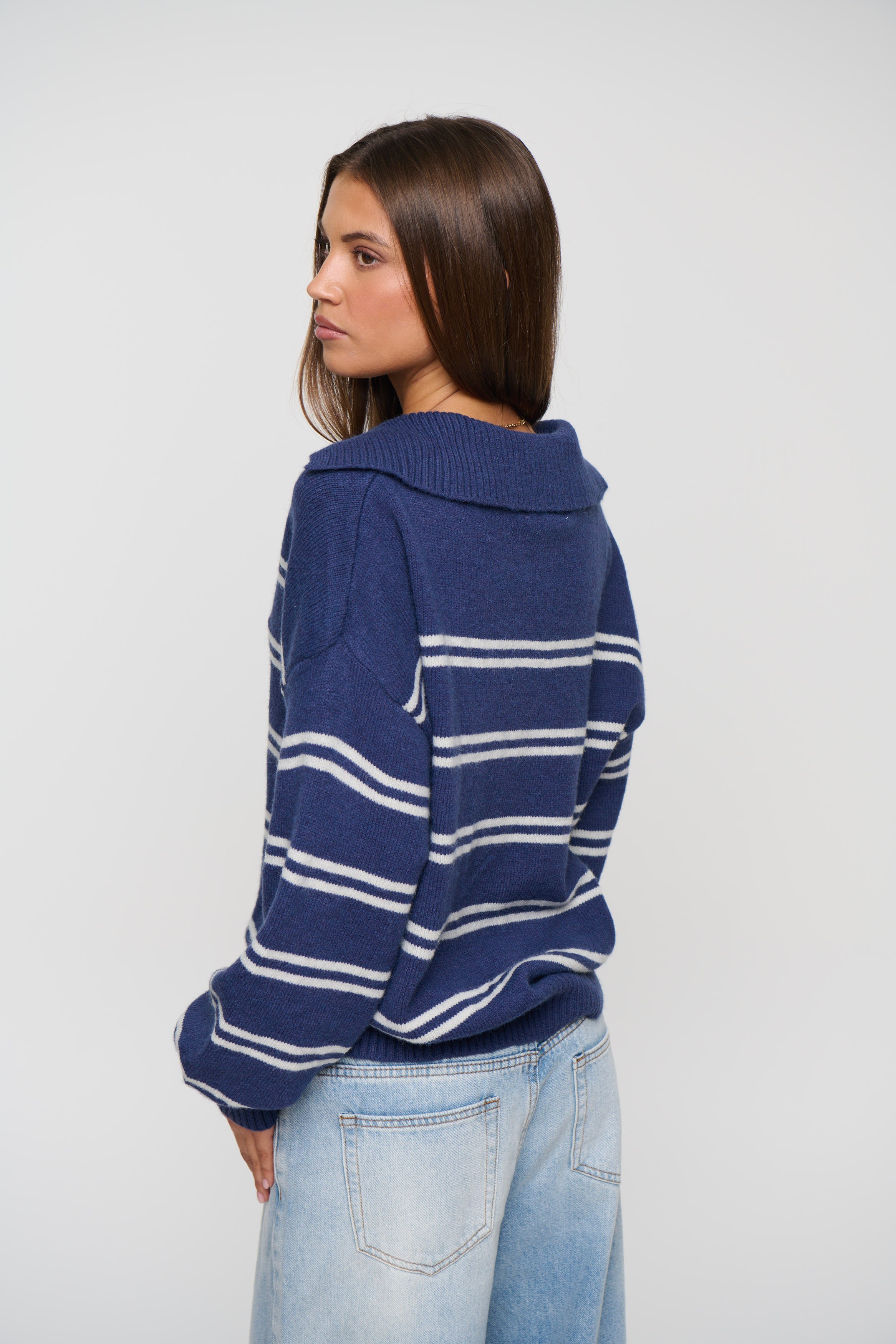 Pina Knitted Polo Navy