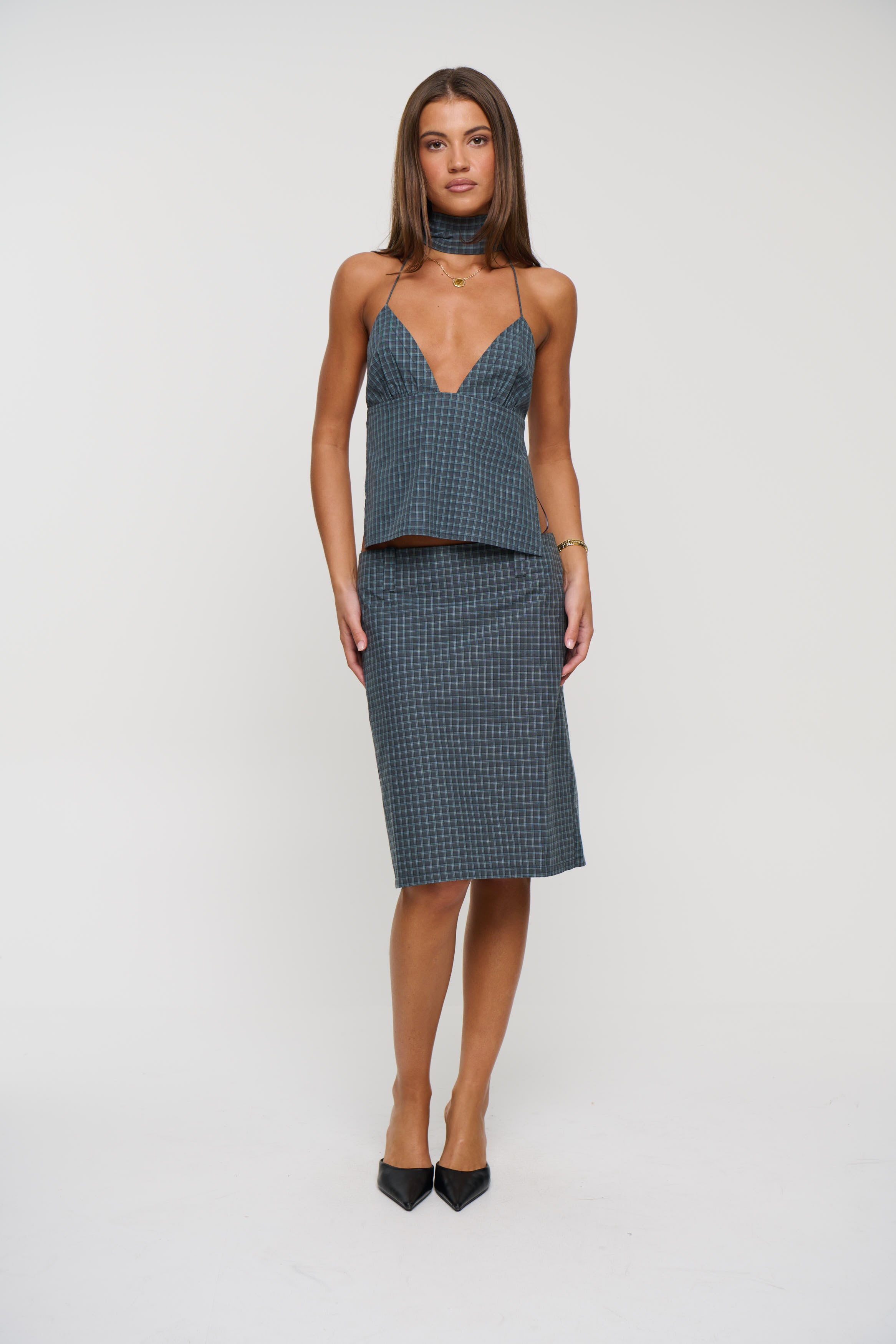 Play On Midi Skirt Navy