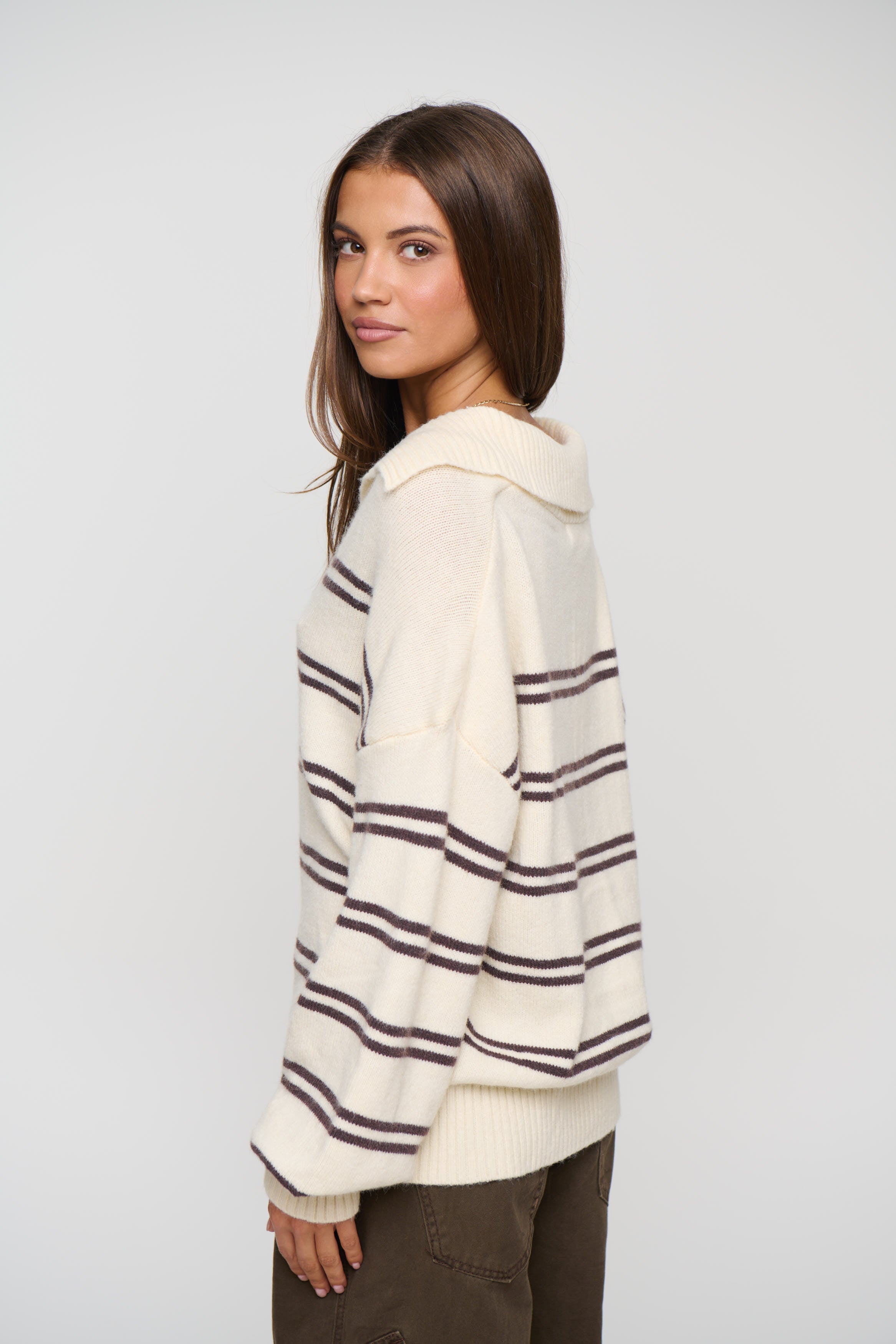 Pina Knitted Polo Beige