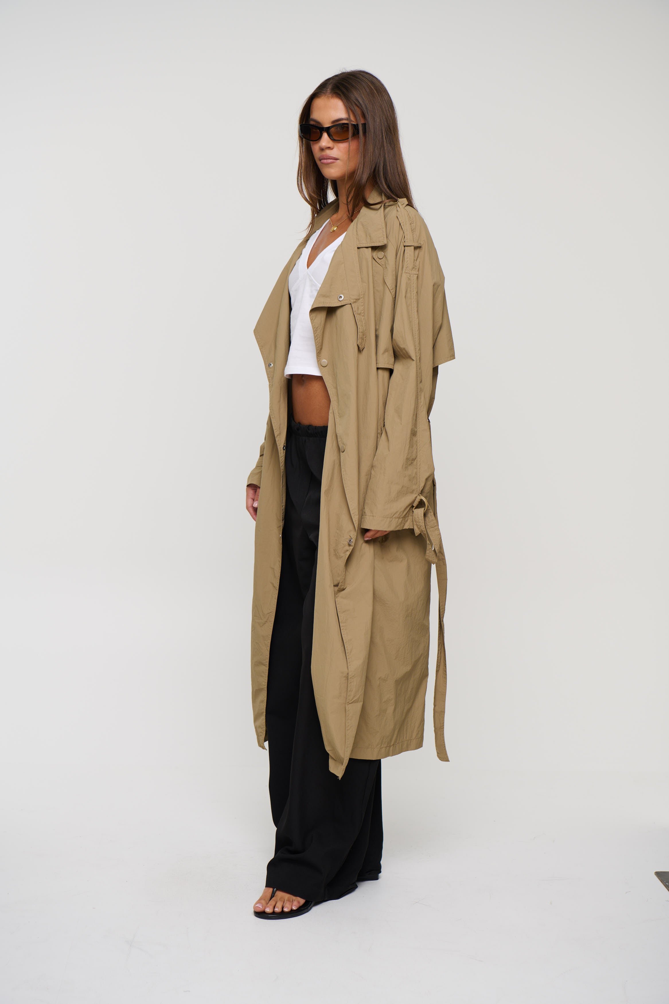 Manhattan Trench Olive