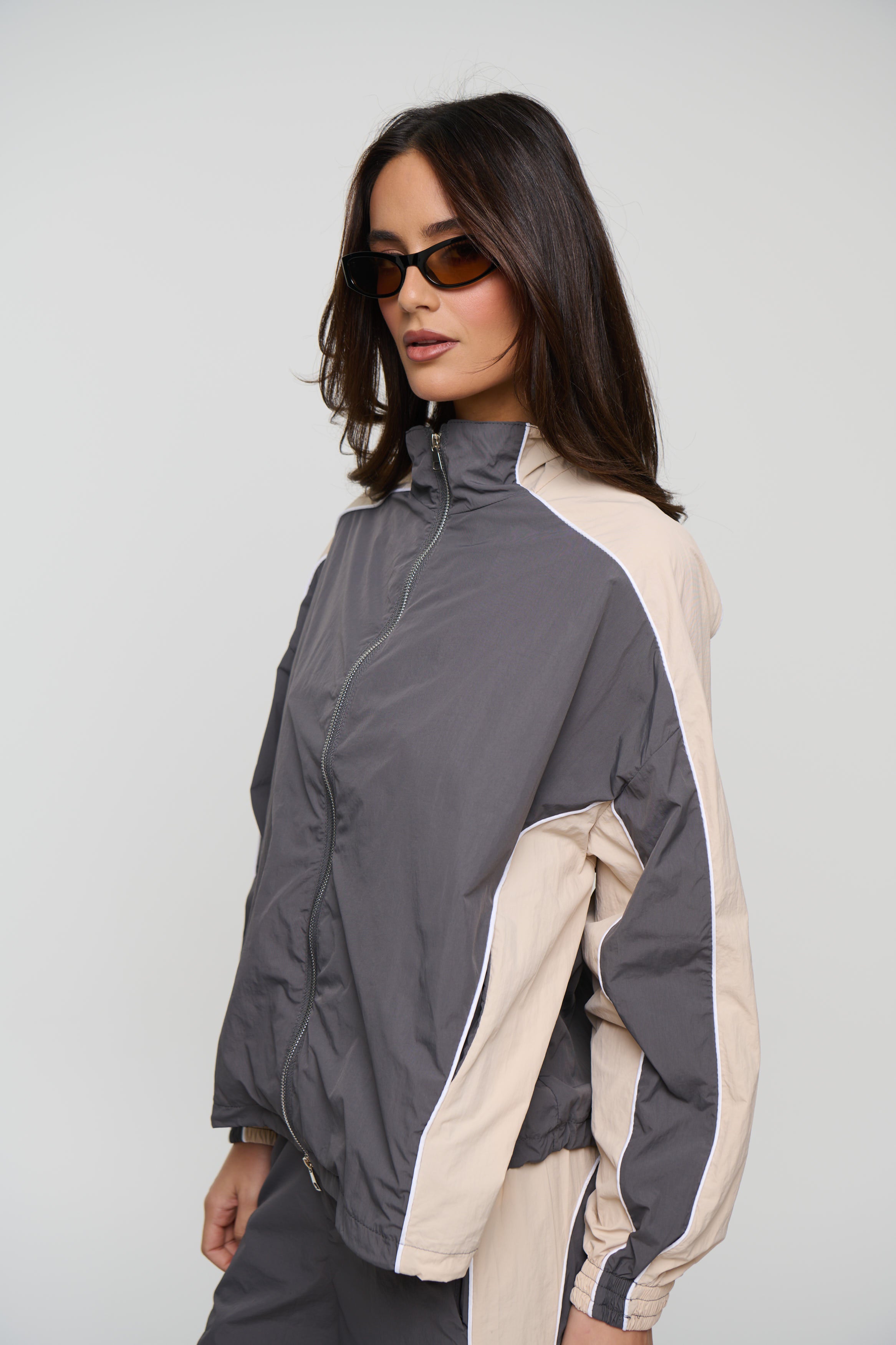 Cleo Windbreaker Grey