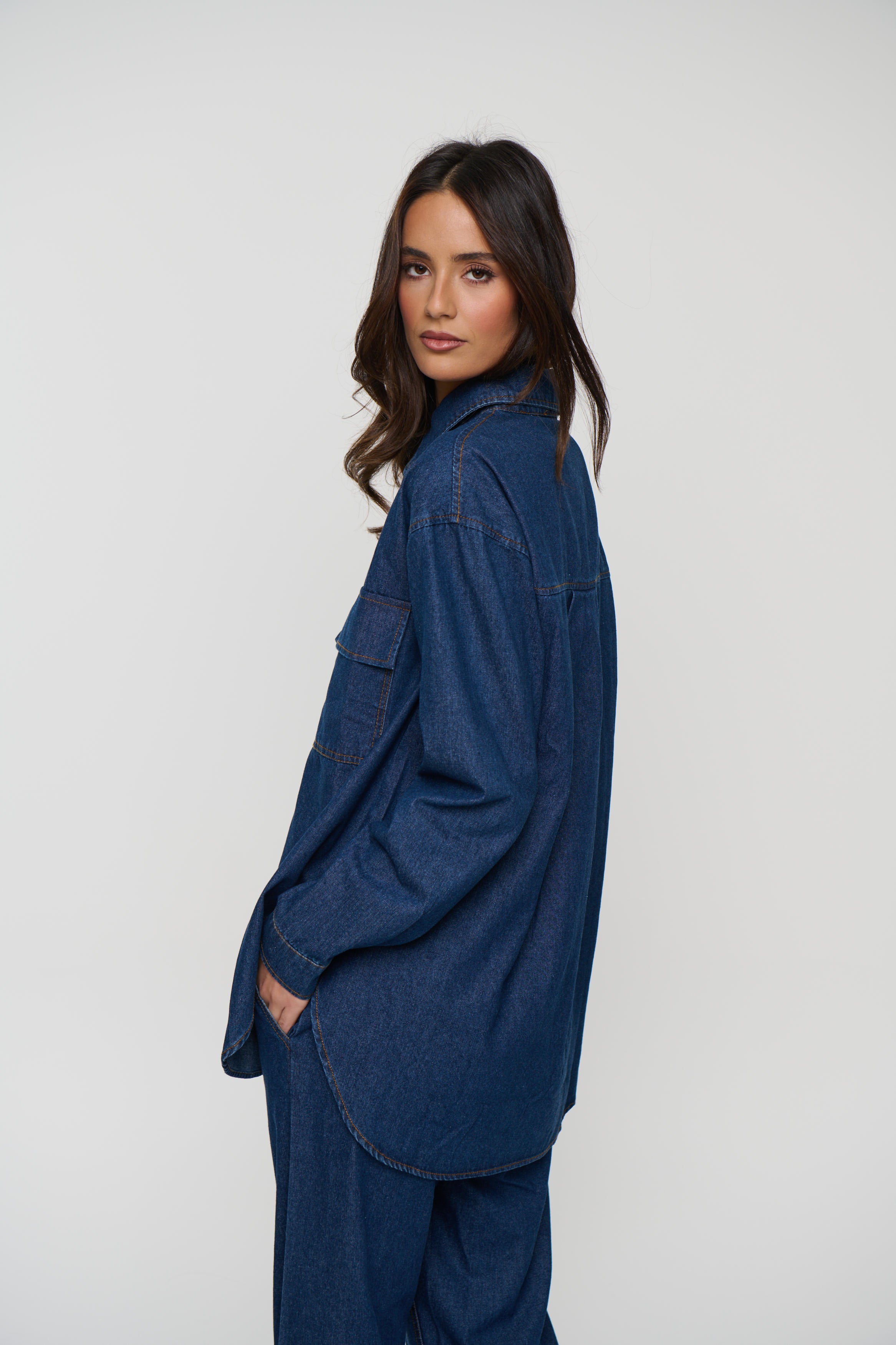 Milan Denim Shirt Indigo