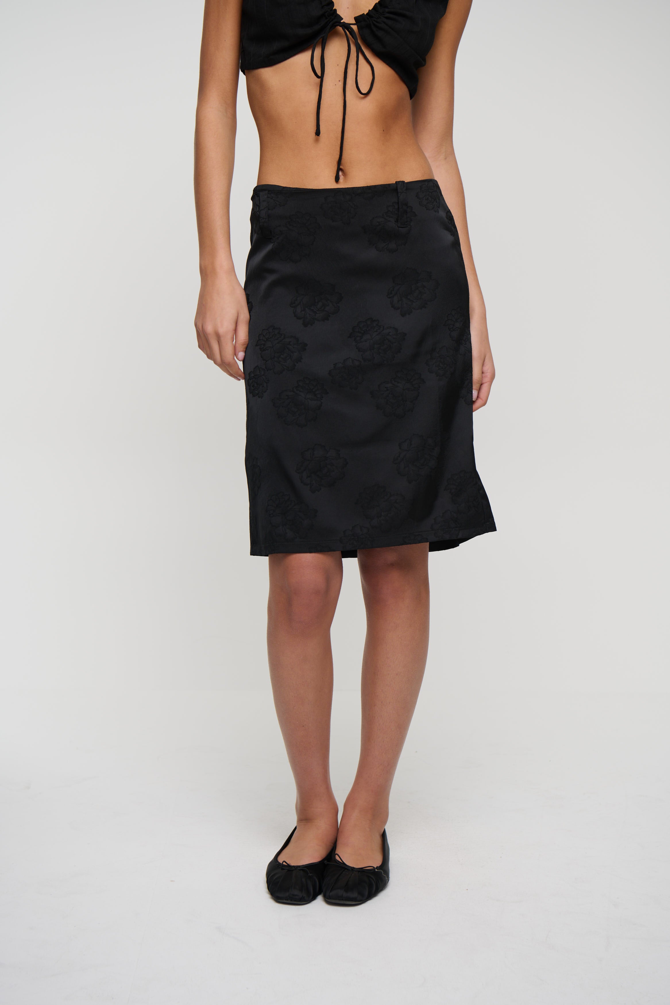 Play On Midi Skirt Noir