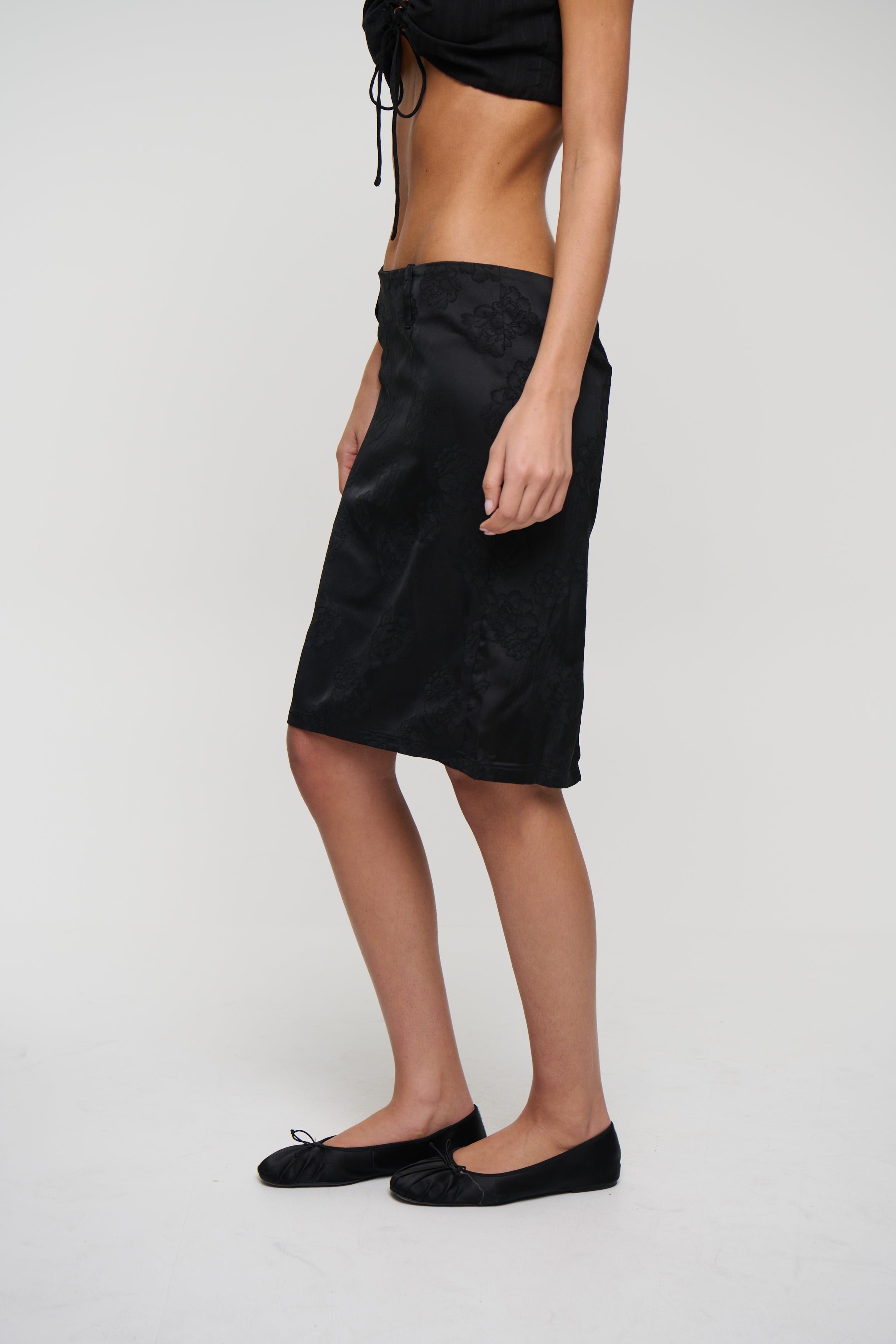 Play On Midi Skirt Noir