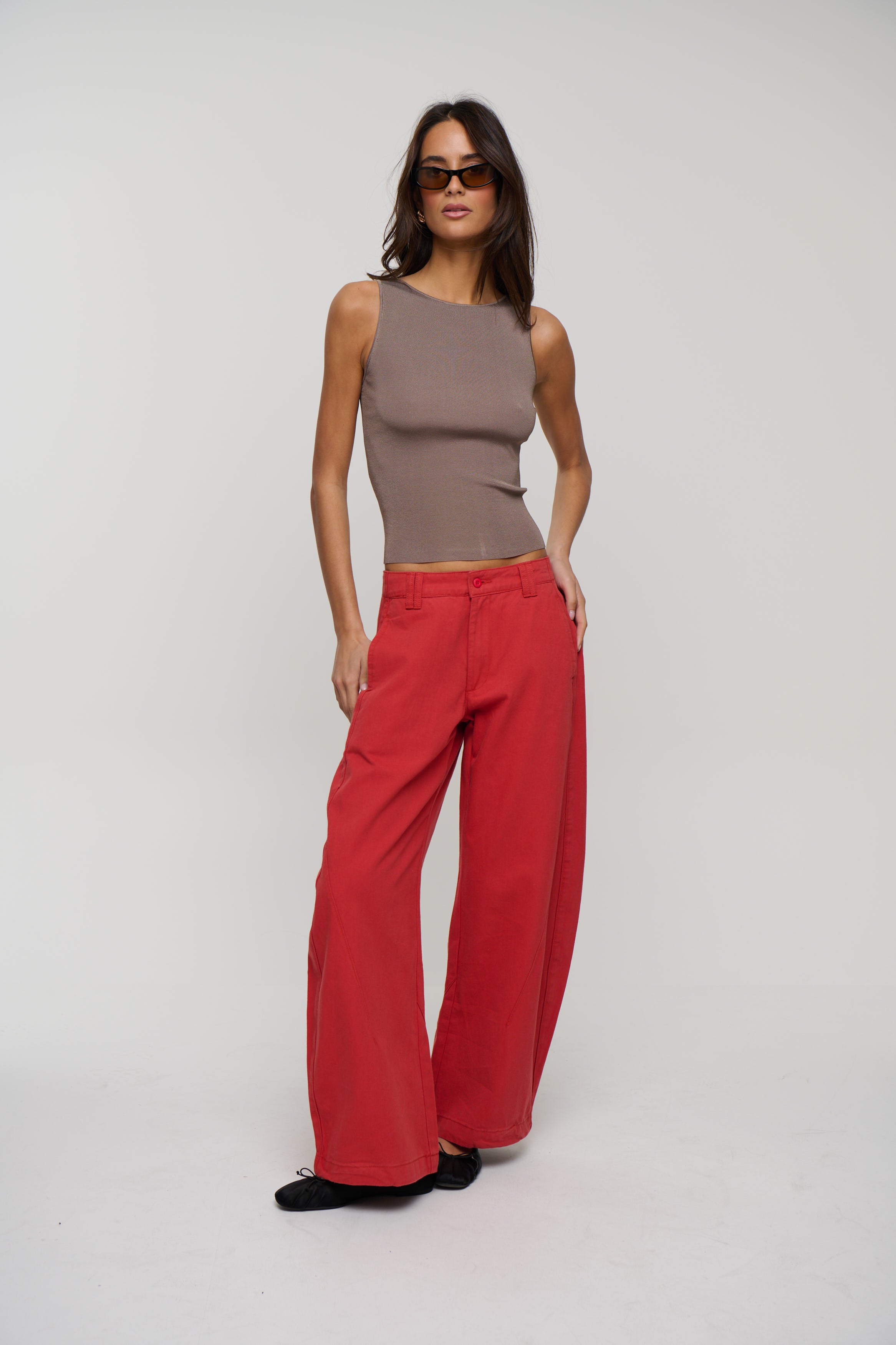 Sideline Jean Crimson