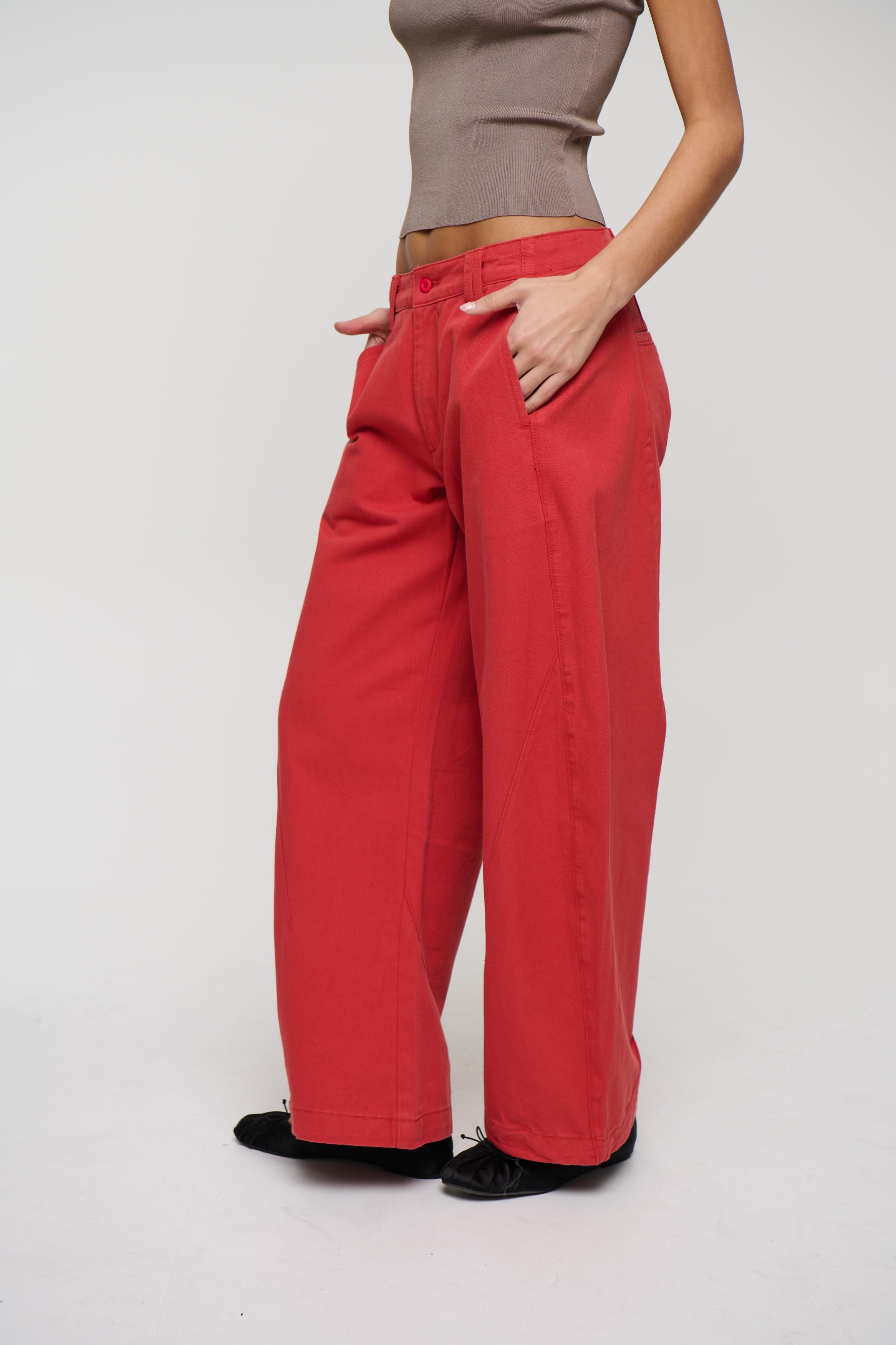 Sideline Jean Crimson