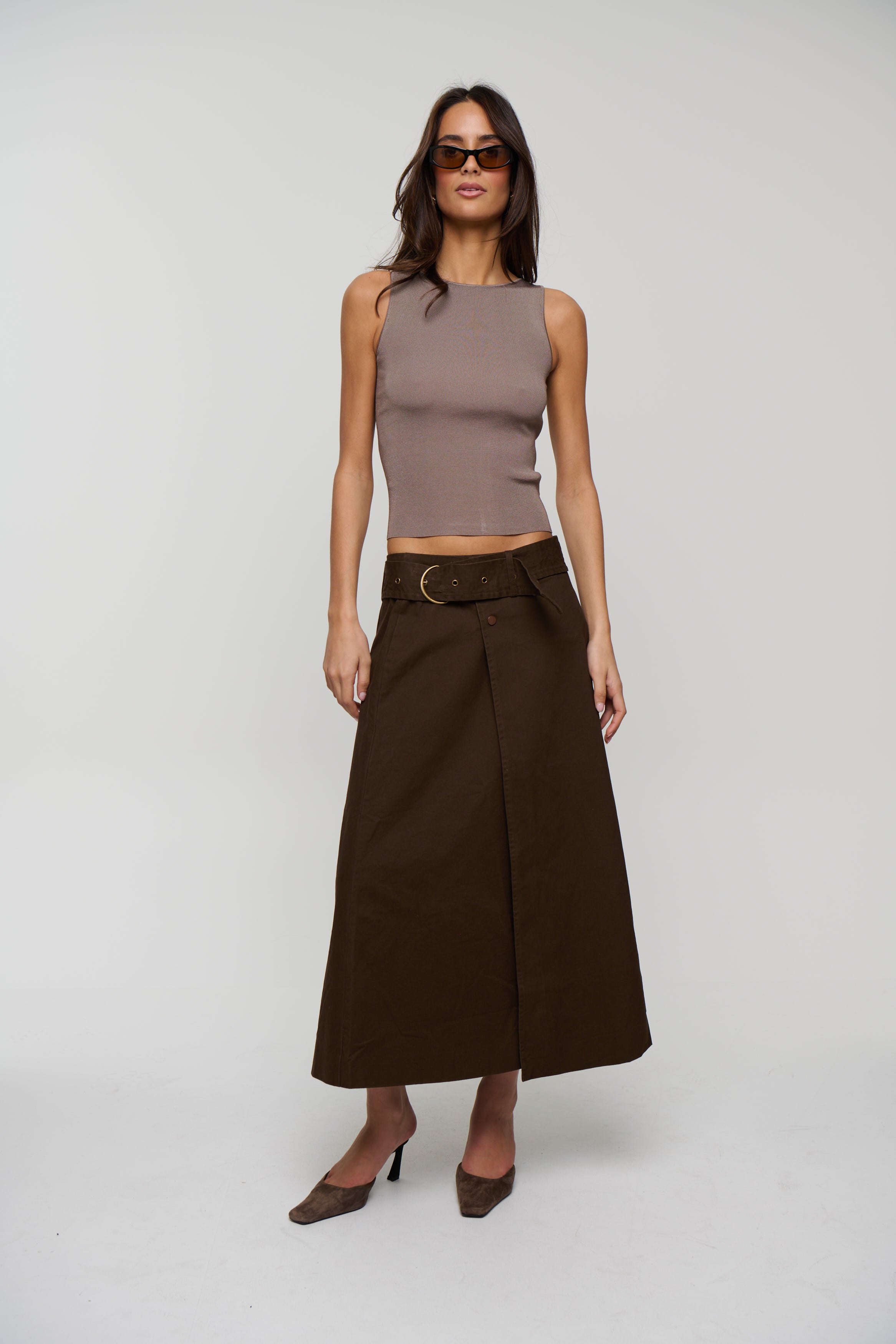 Tilba Skirt Chocolate