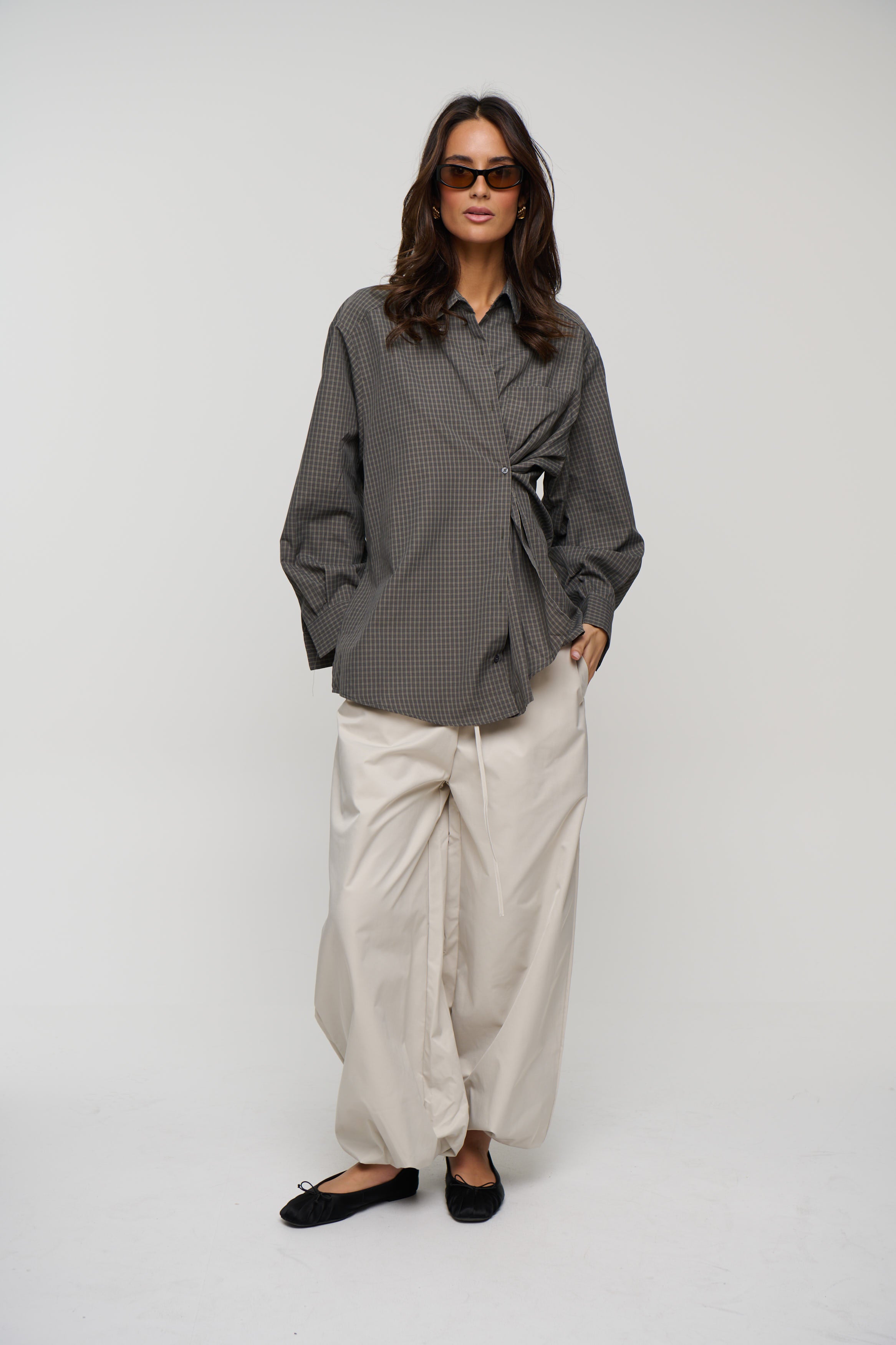 Summer Check Shirt Grey