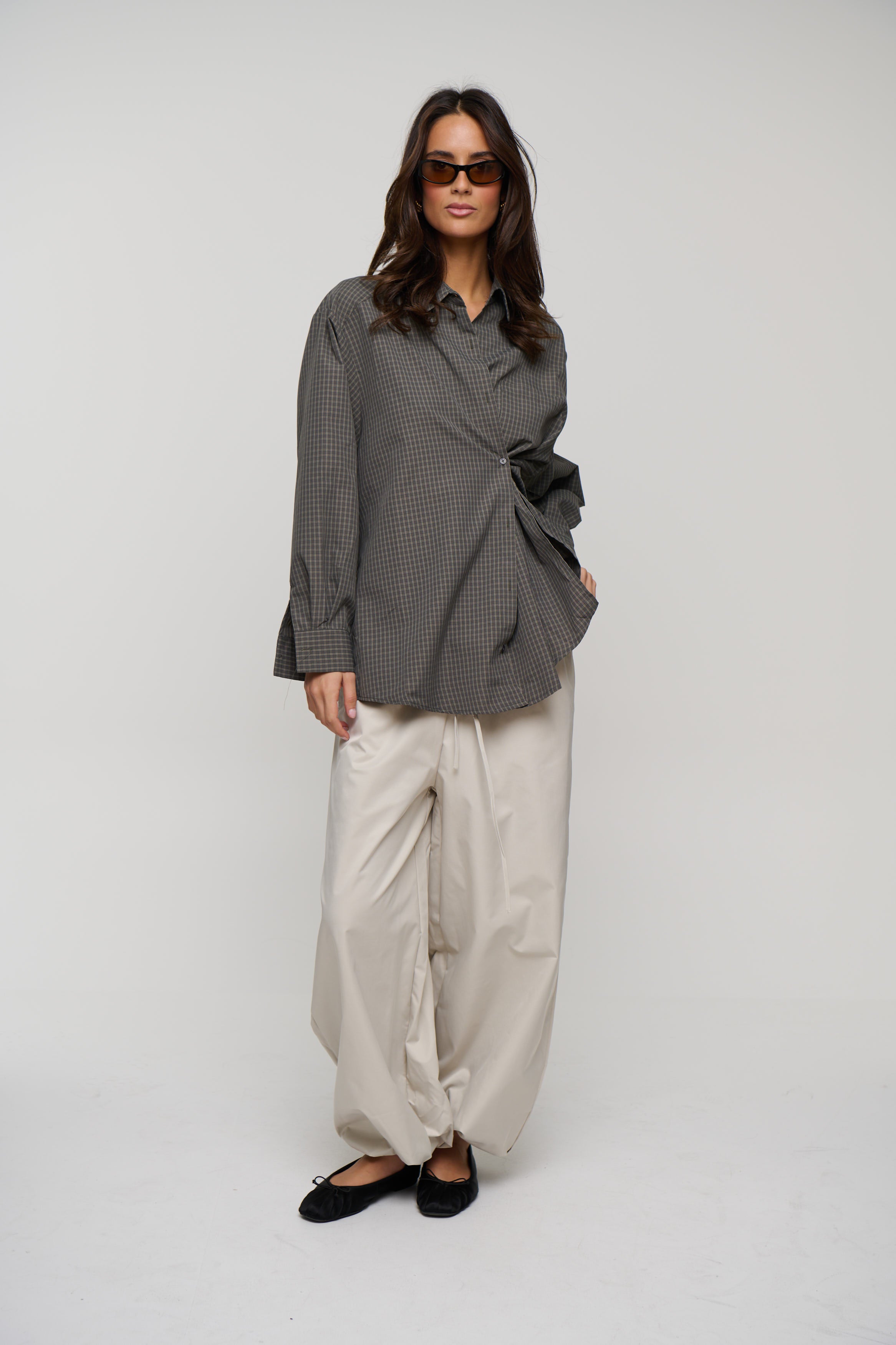 Summer Check Shirt Grey