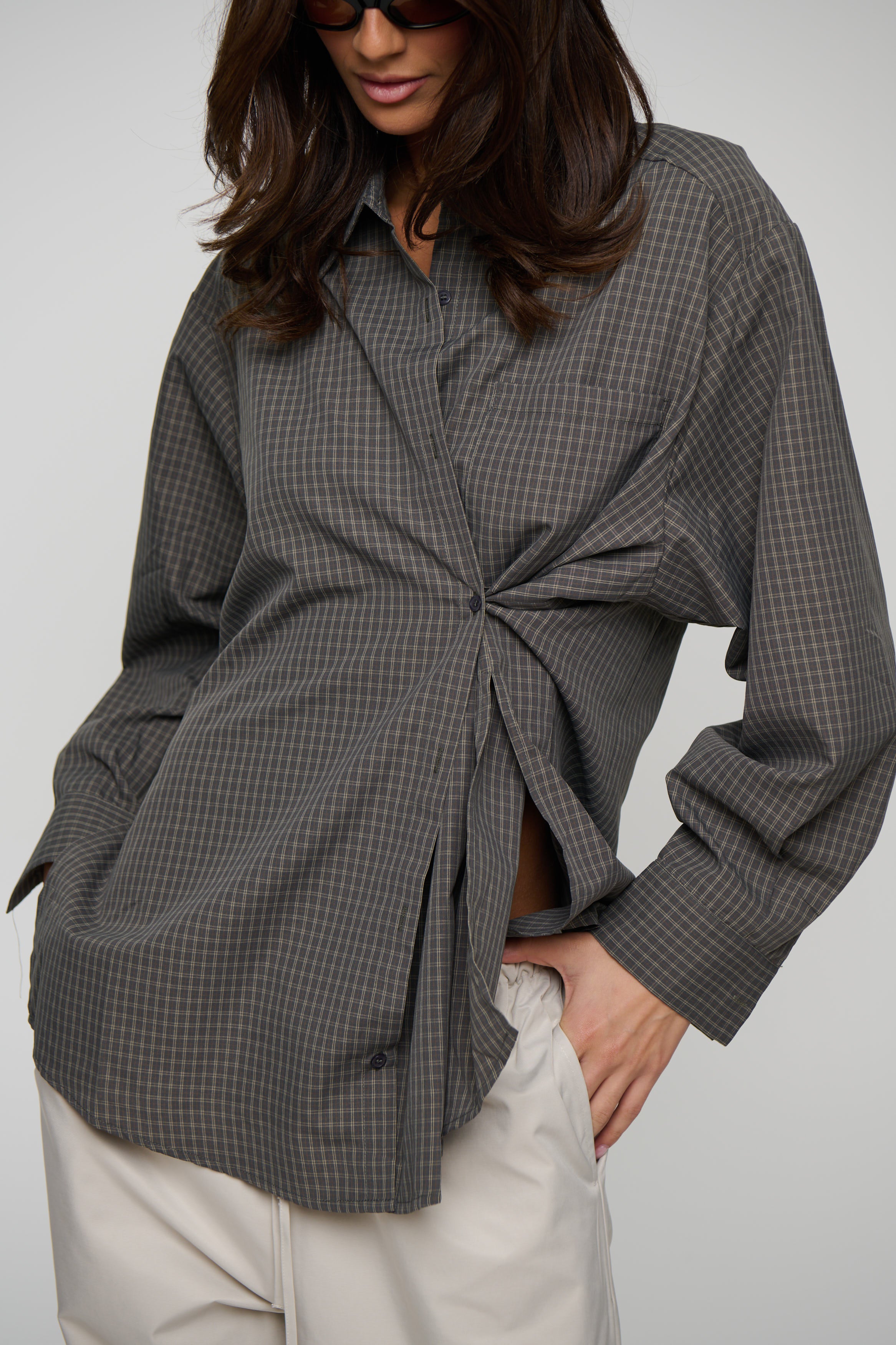Summer Check Shirt Grey