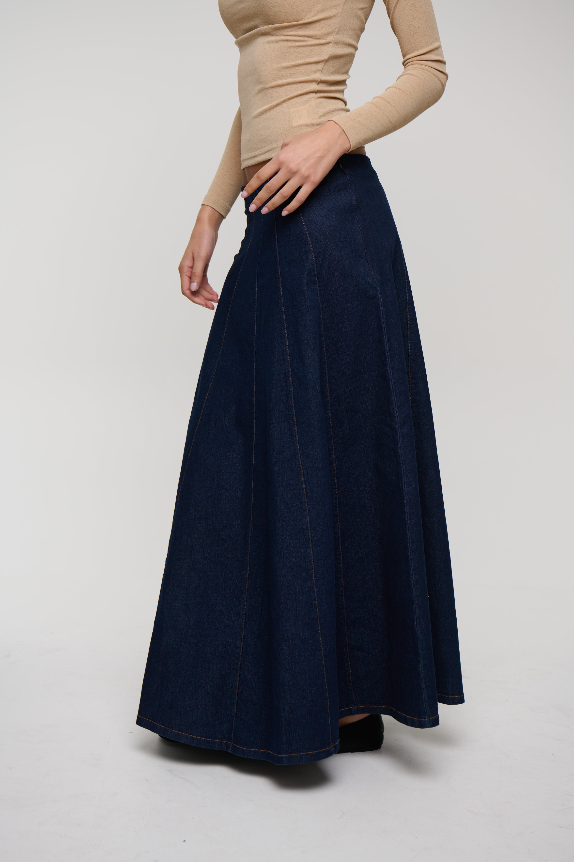 Myra Denim Skirt Indigo