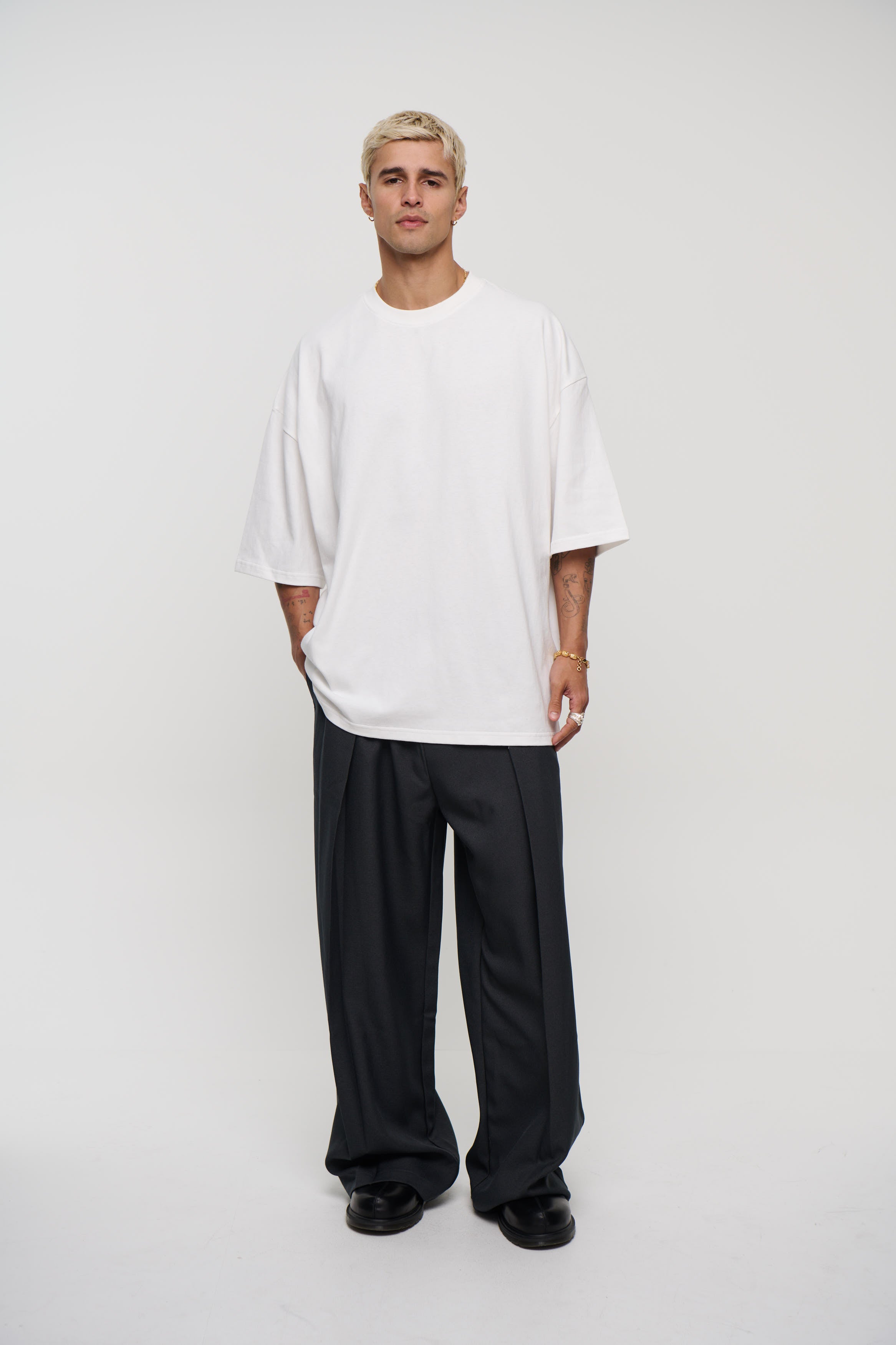 Mike Heavyweight Cotton Tee White