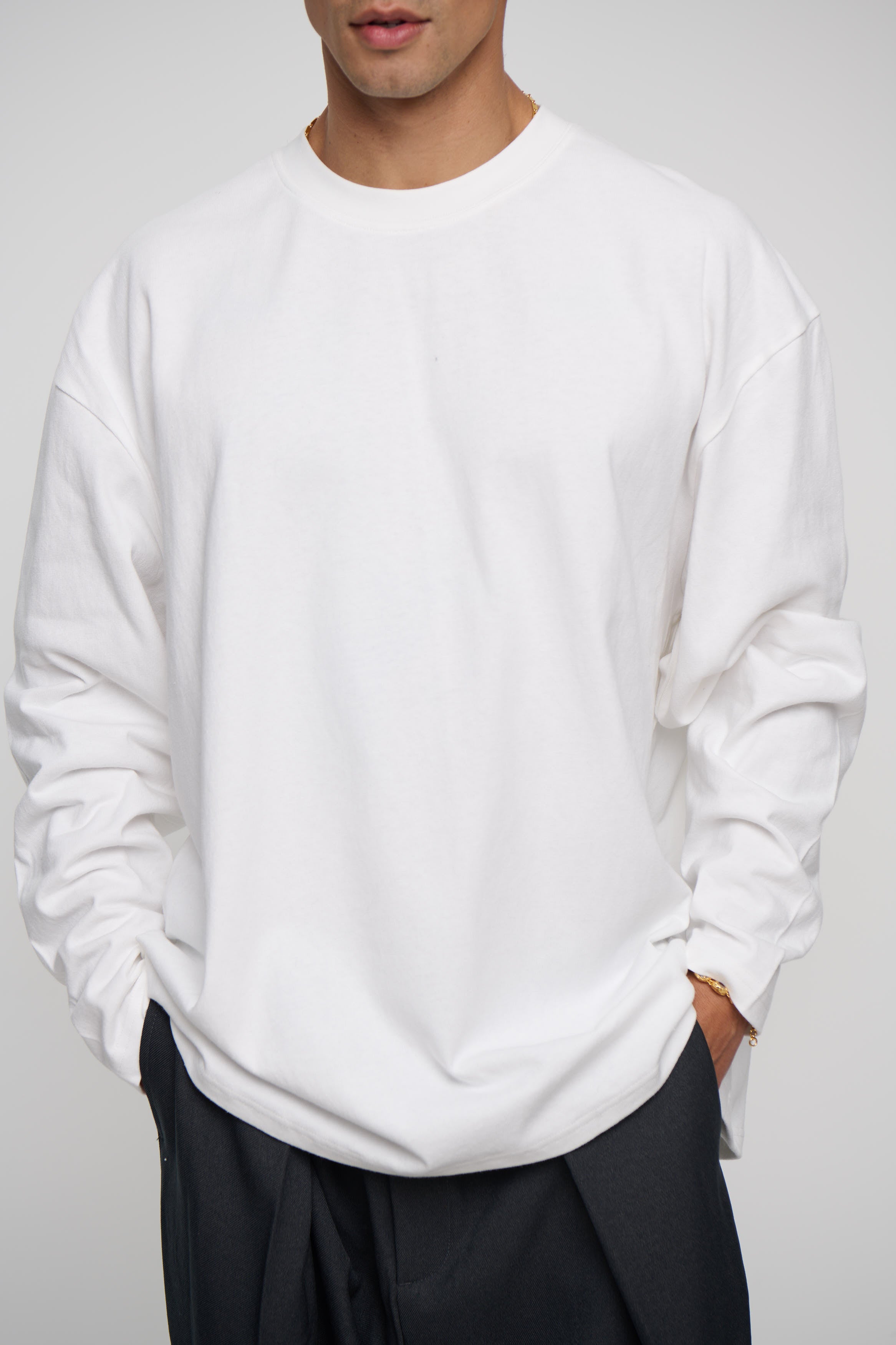 250GSM Long Sleeve White