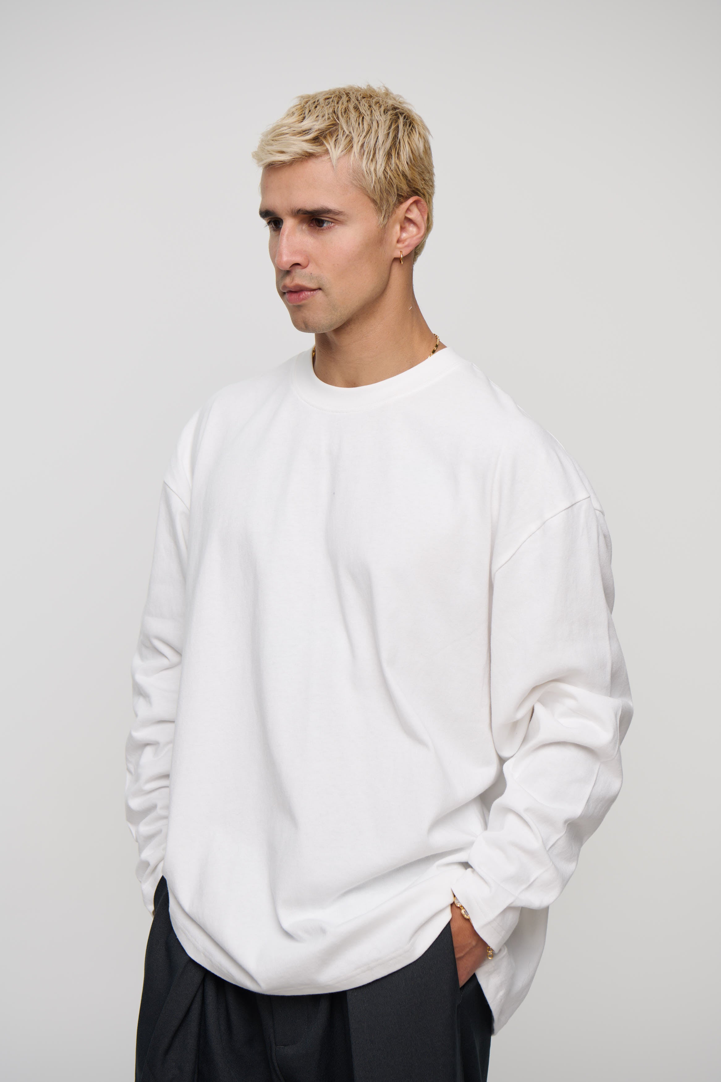 250GSM Long Sleeve White