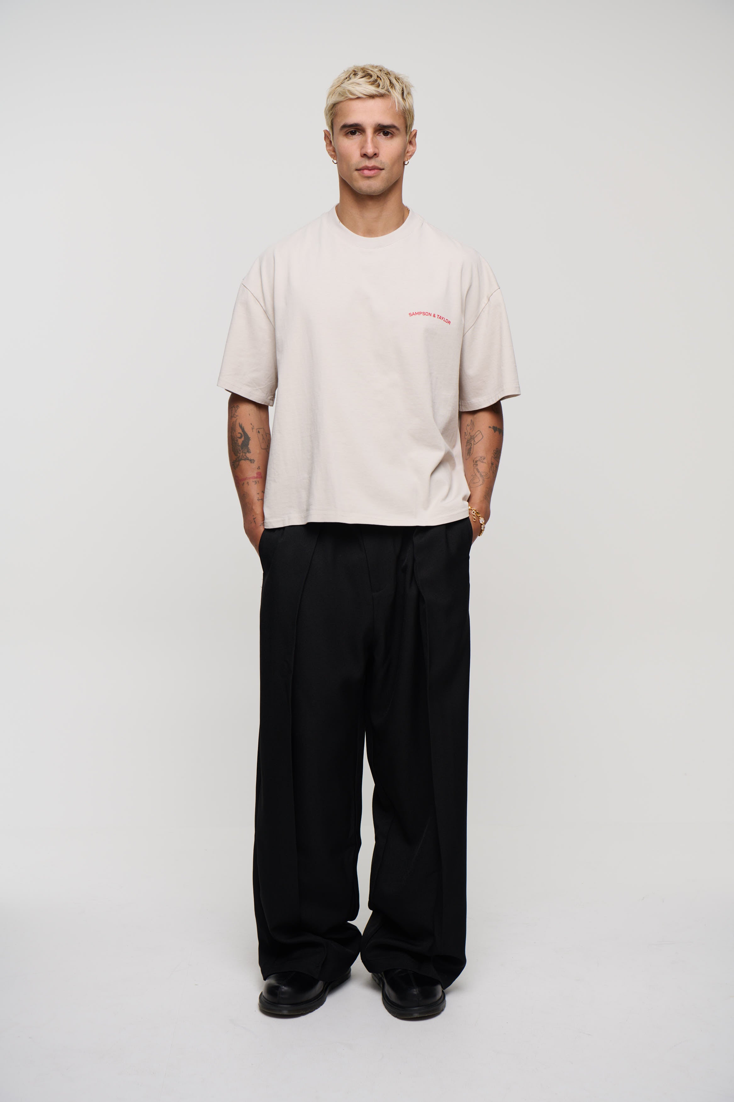 Mark Crew Logo Tee Ivory