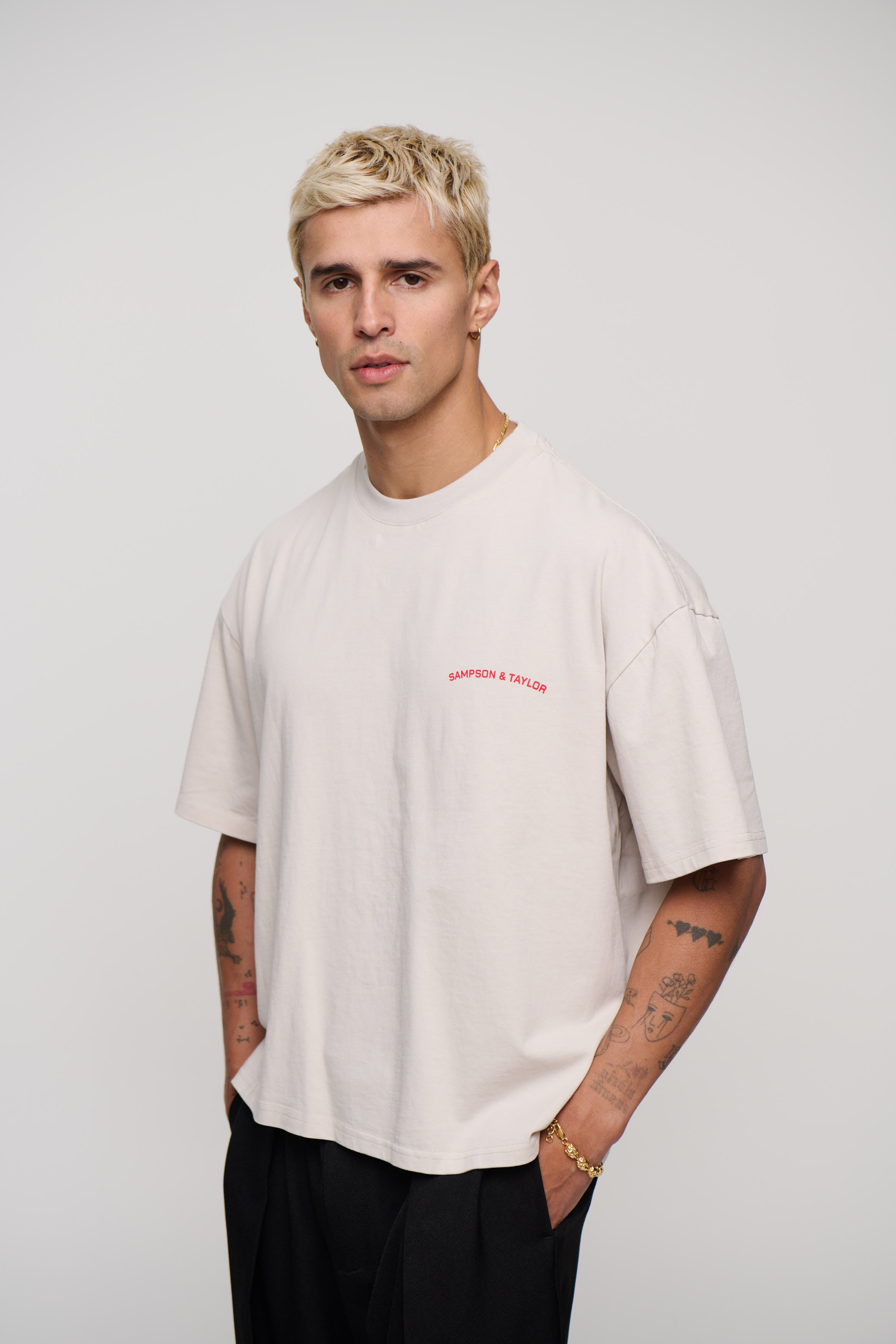 Mark Crew Logo Tee Ivory