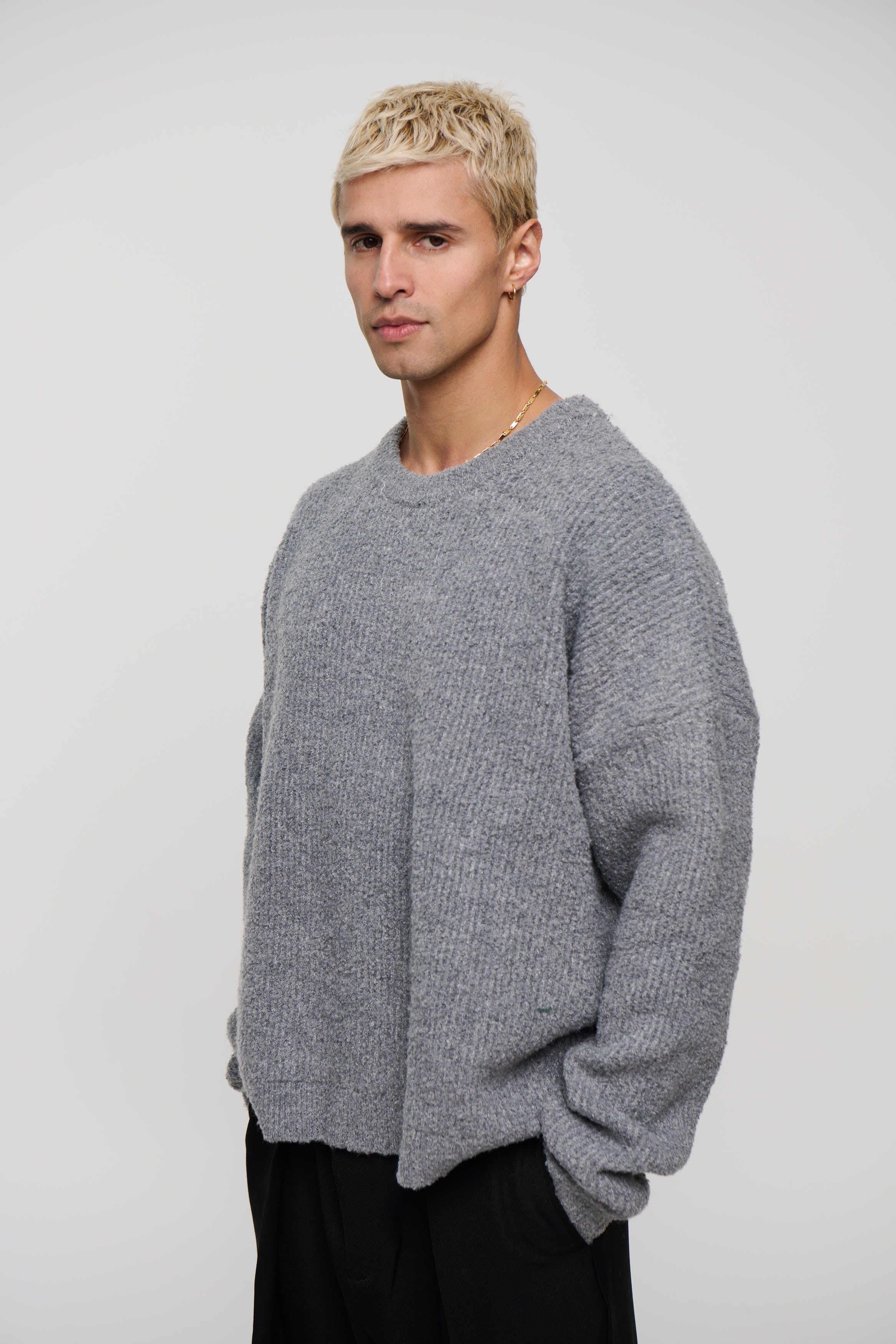 Soft Crew Knit Dark Grey