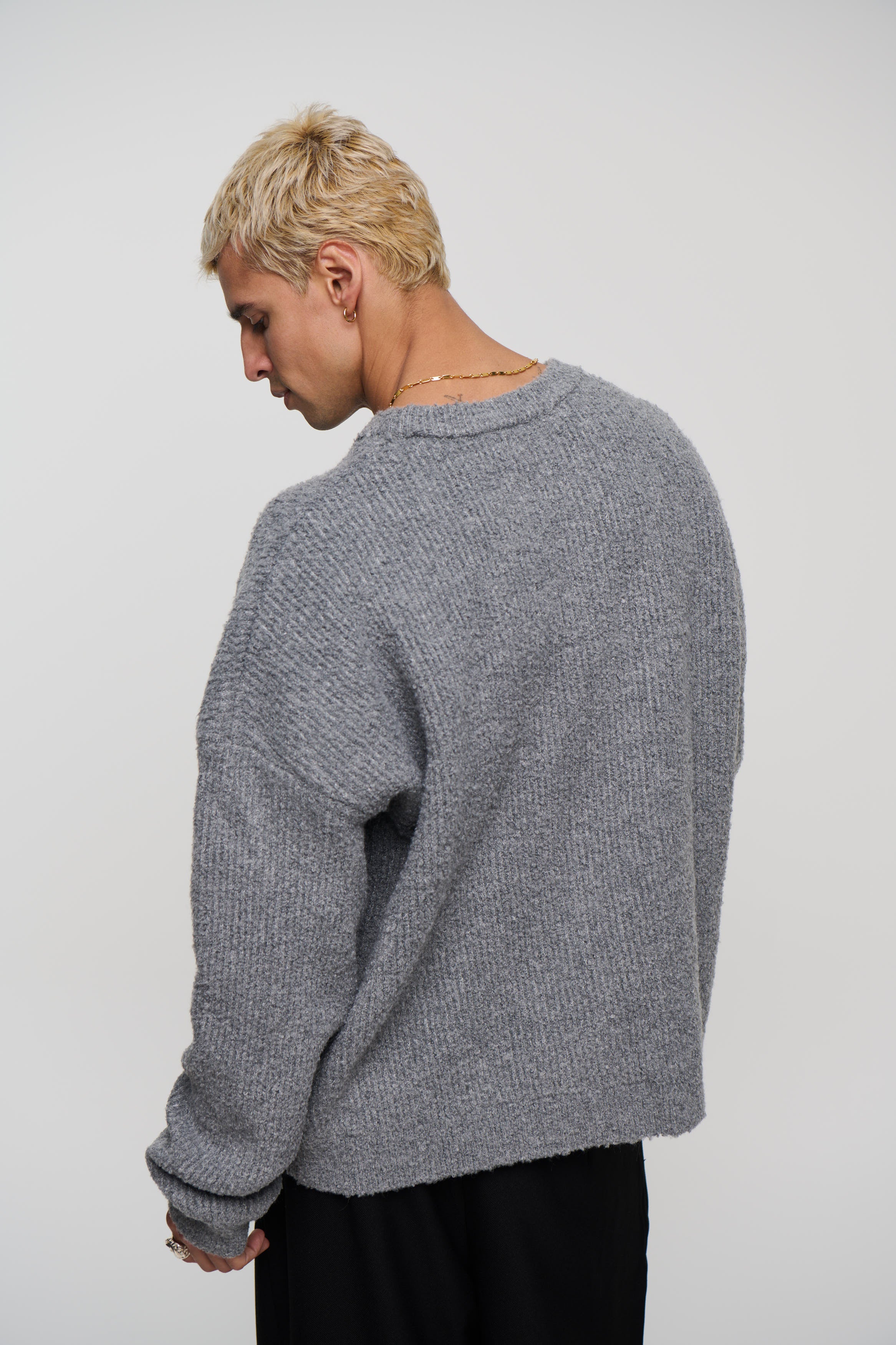 Soft Crew Knit Dark Grey