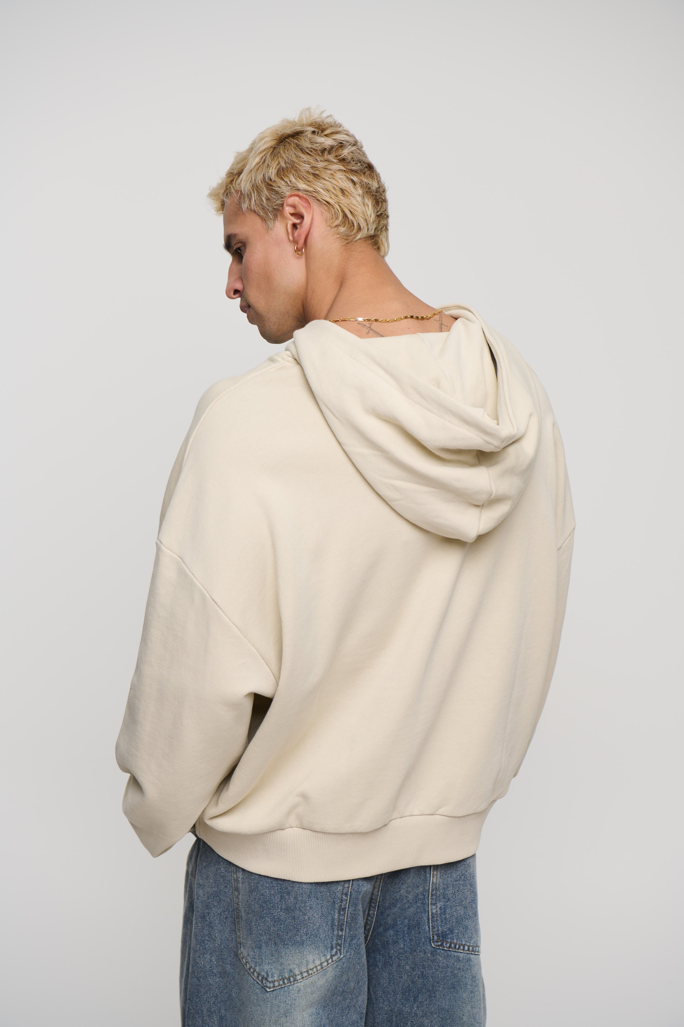 Marcus Heavyweight Cotton Hoodie Ivory