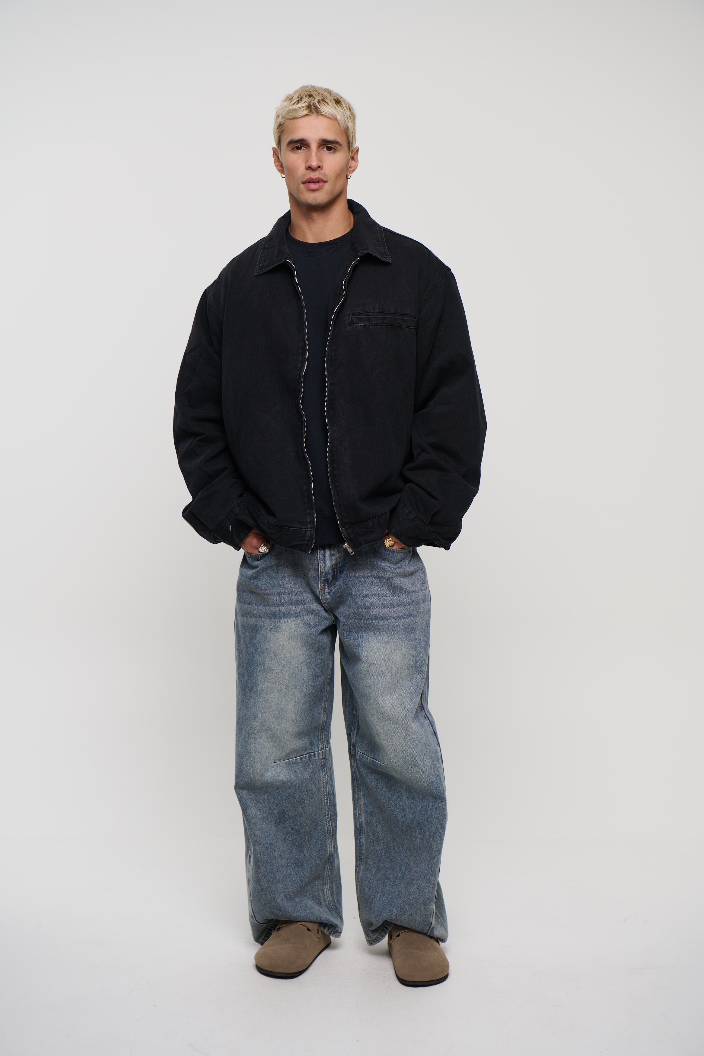 NTH Denim Lined Jacket Black